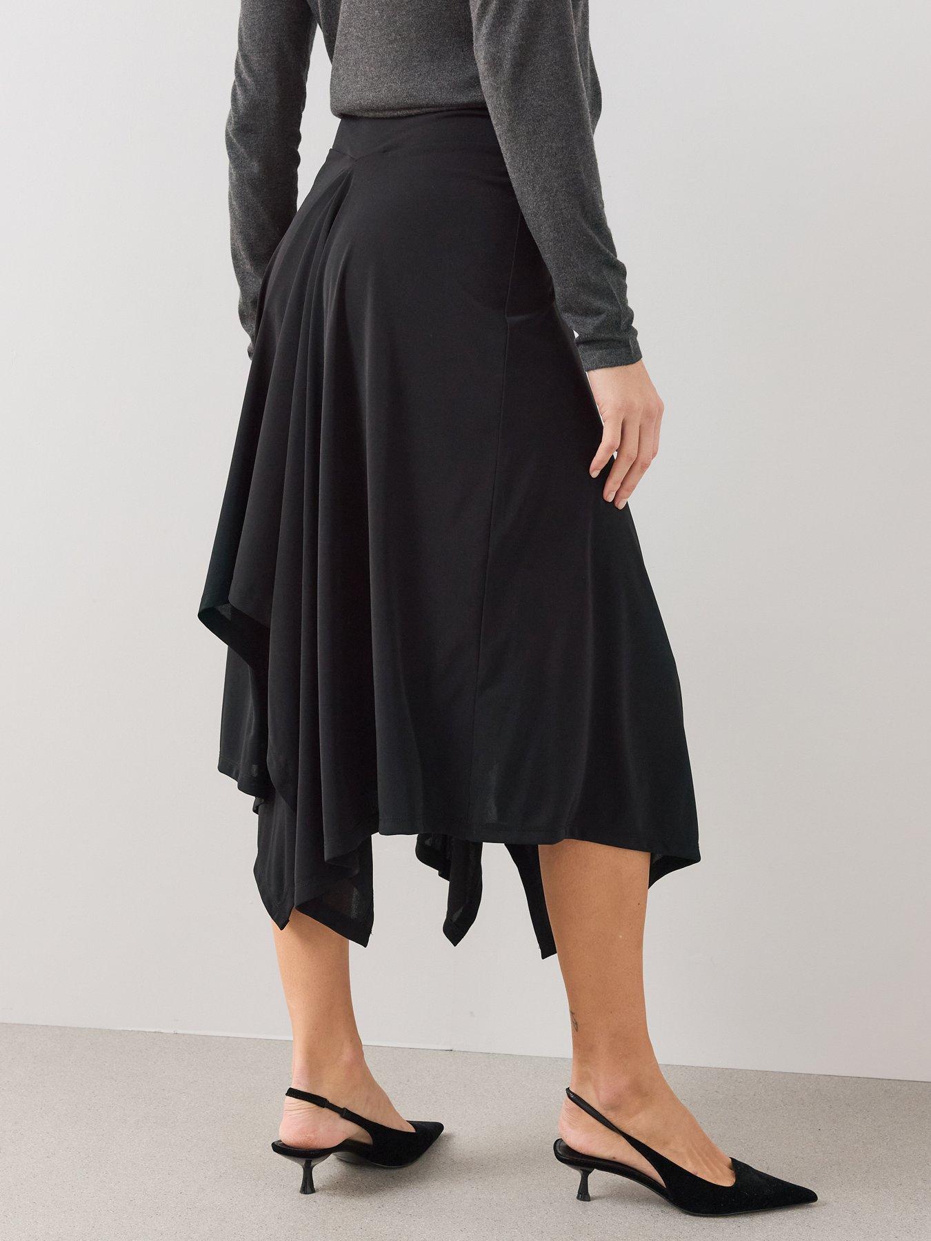 Image 2 of 6 of The Very Collection Hanky Hem Midaxi Skirt