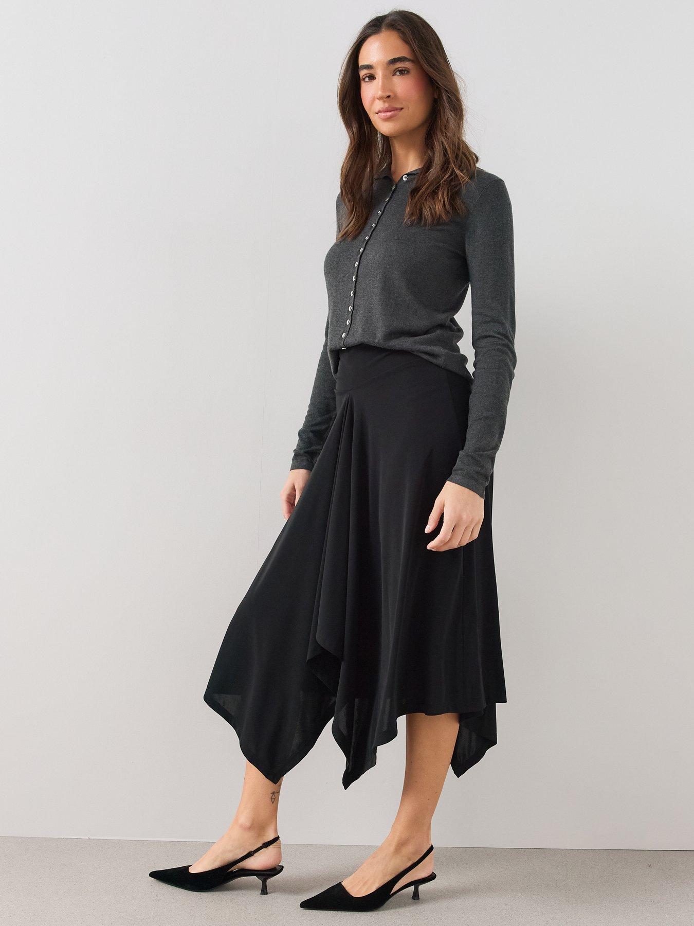 Image 6 of 6 of The Very Collection Hanky Hem Midaxi Skirt