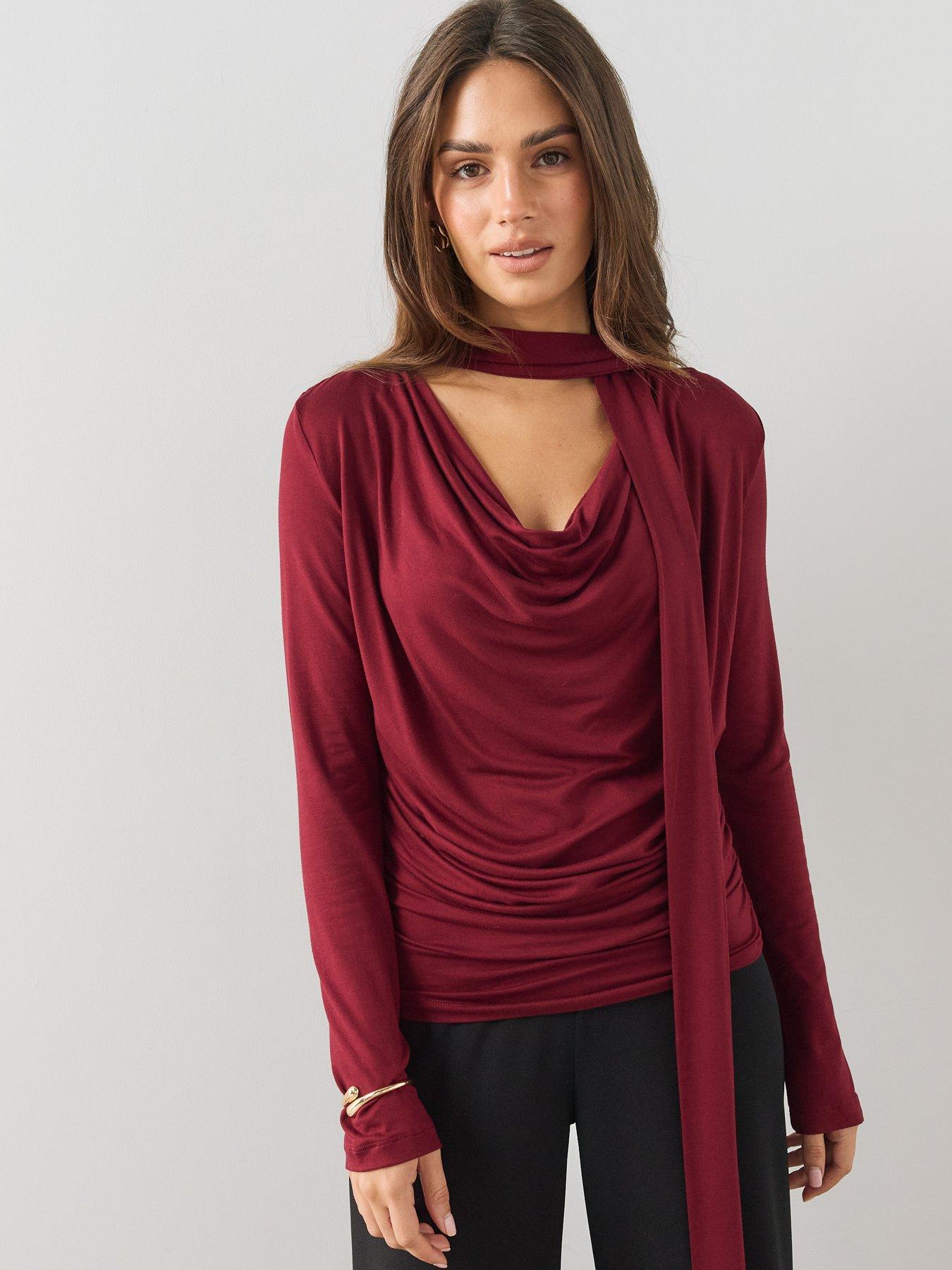 Image 4 of 6 of The Very Collection Scarf Top