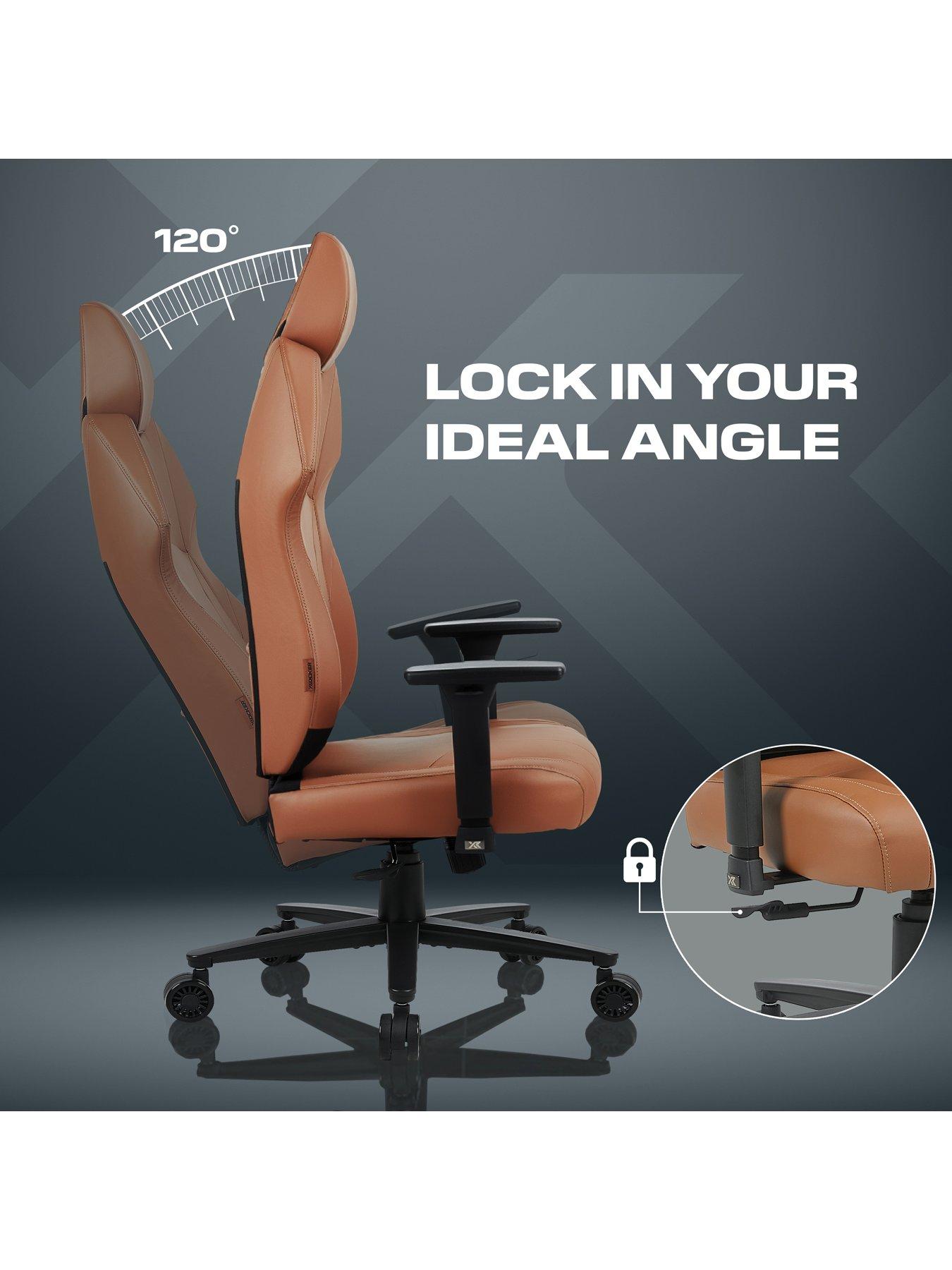 Image 3 of 7 of X Rocker Elara Executive Office Chair - Tan
