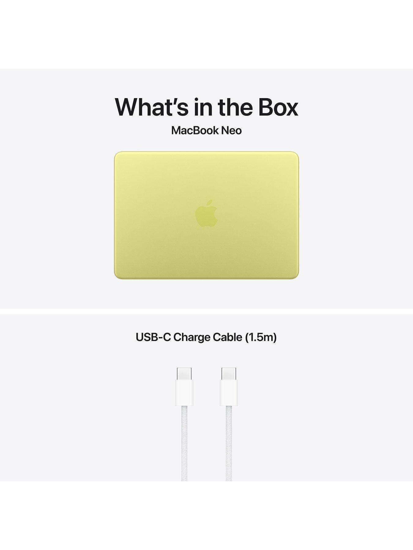 Image 7 of 8 of Apple MacBook Neo (A18 Pro, 2026) 13-inch with 6-core CPU and 5-core GPU, 8GB Unified Memory, 256GB SSD&nbsp;- Citrus