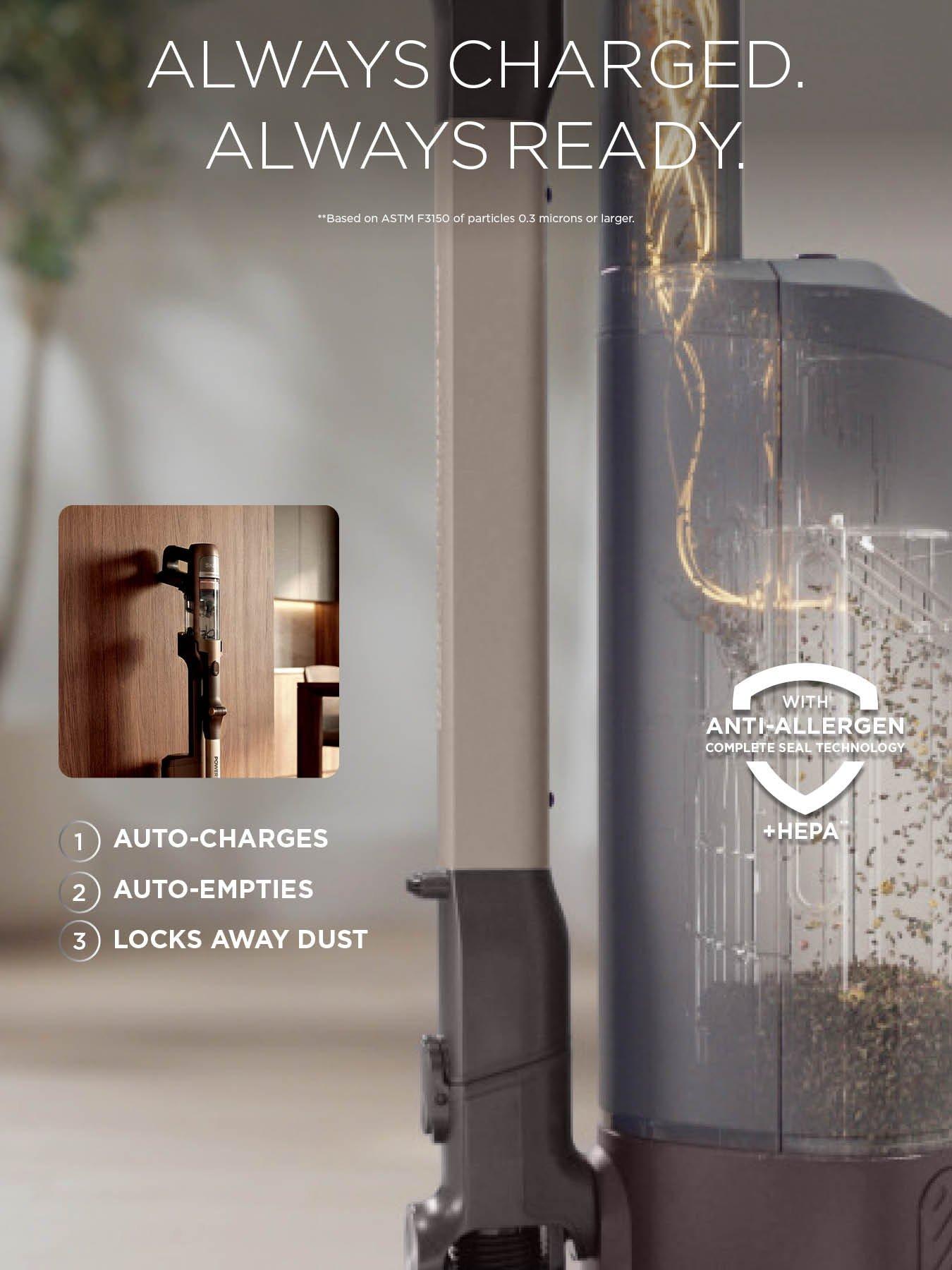 Image 6 of 7 of Shark PowerDetect Speed Luxe Collection Clean &amp; Empty Cordless Vacuum - Walnut