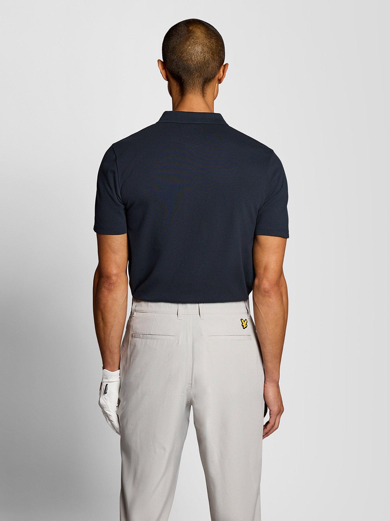 Image 2 of 3 of Lyle & Scott Golf Mens Short Sleeve Polo - Navy