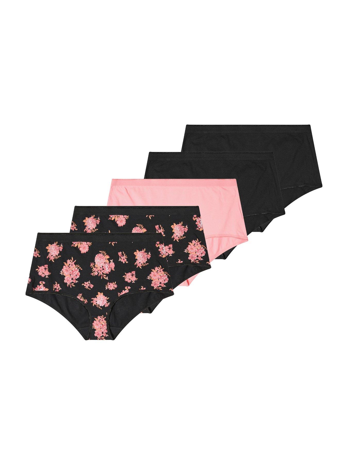 Yours Curve 5 Pack Dahlia Full Briefs