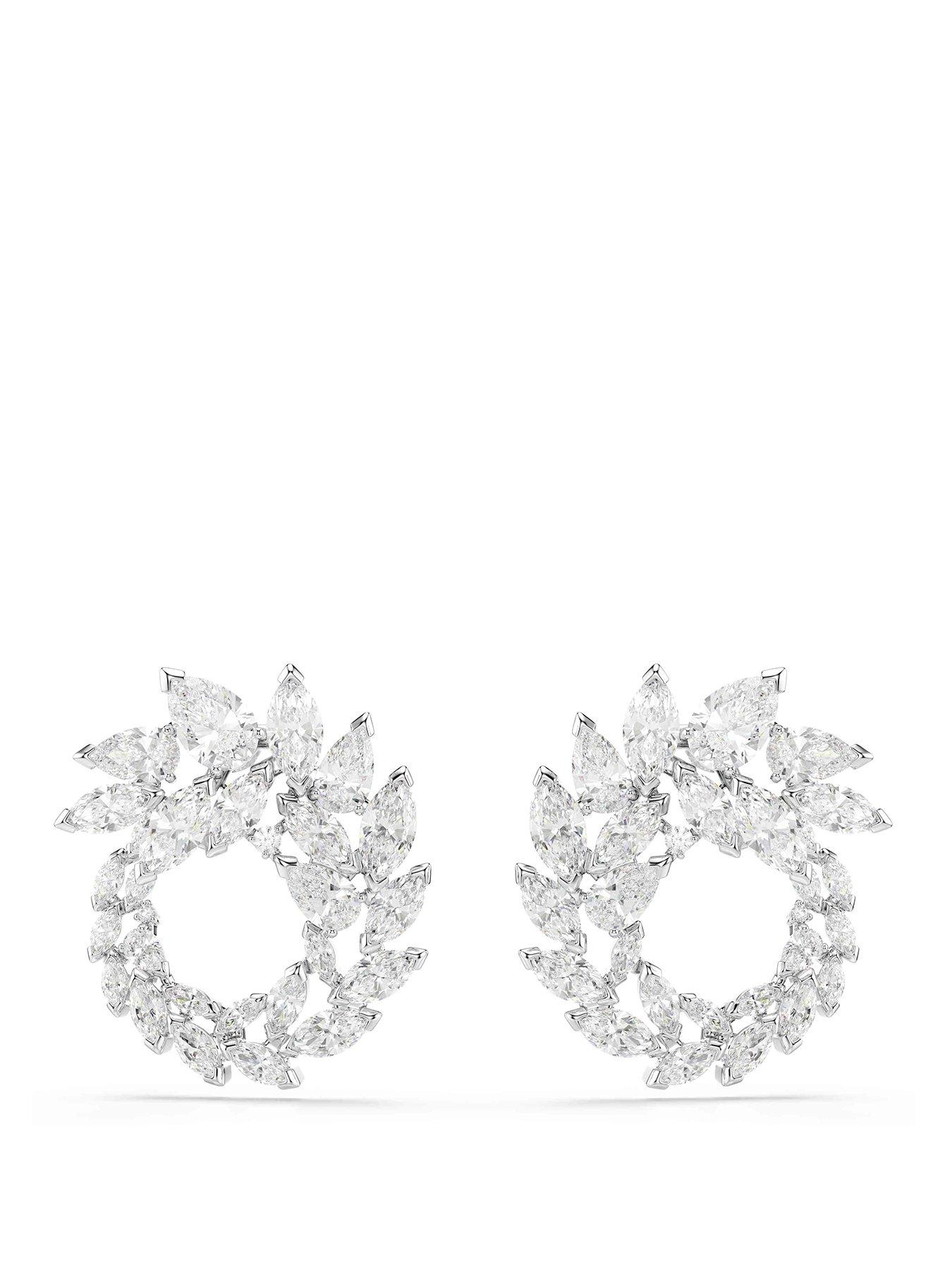 Swarovski Mesmera Hoop Earrings - Silver