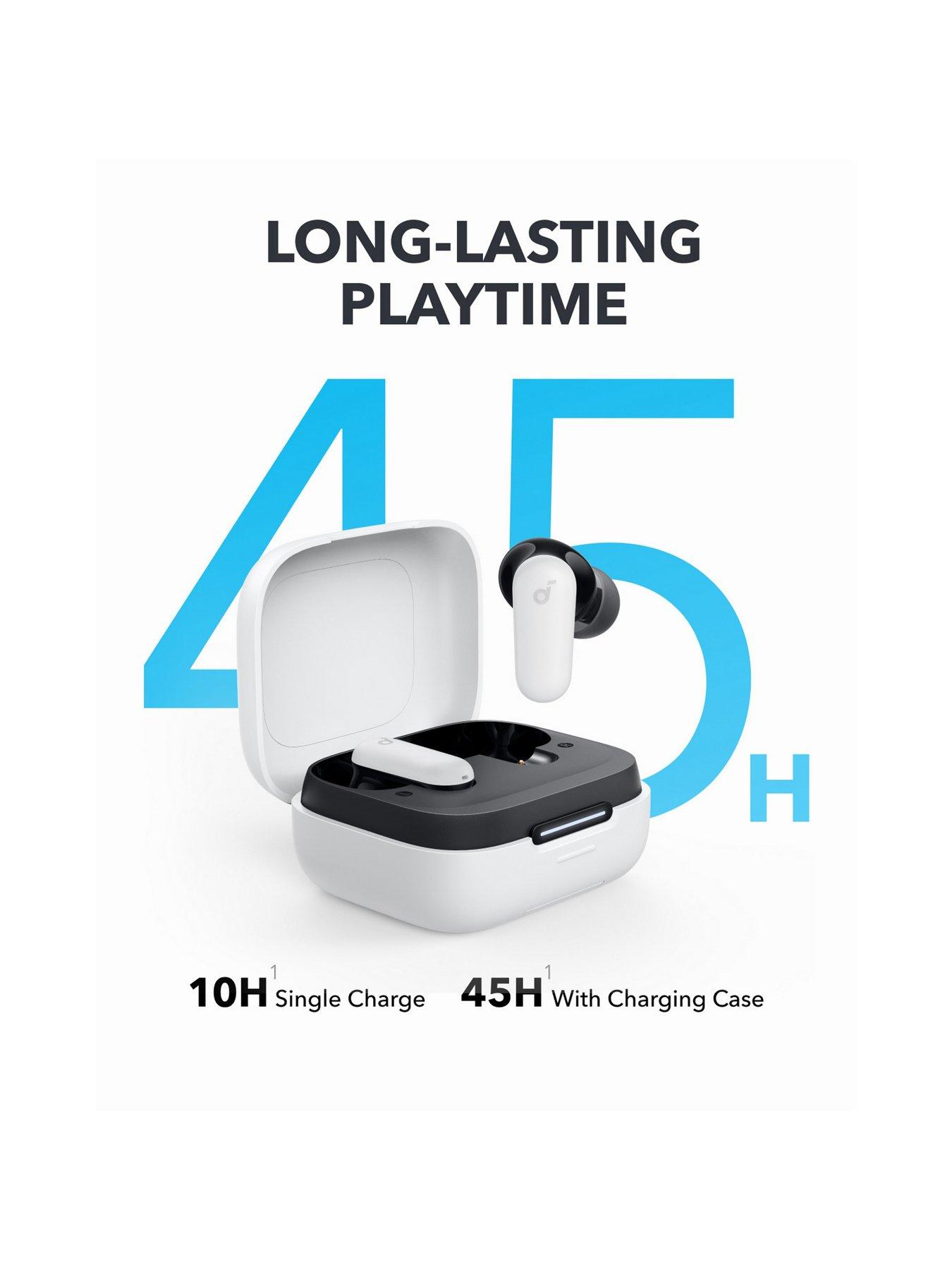 Image 2 of 7 of Soundcore soundcore R60i Wireless Noise-Cancelling Earbuds, White