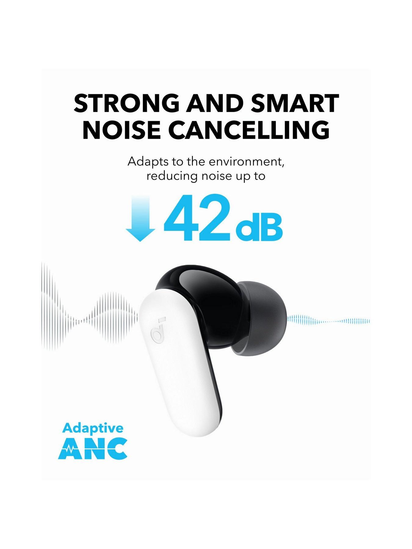Image 3 of 7 of Soundcore soundcore R60i Wireless Noise-Cancelling Earbuds, White