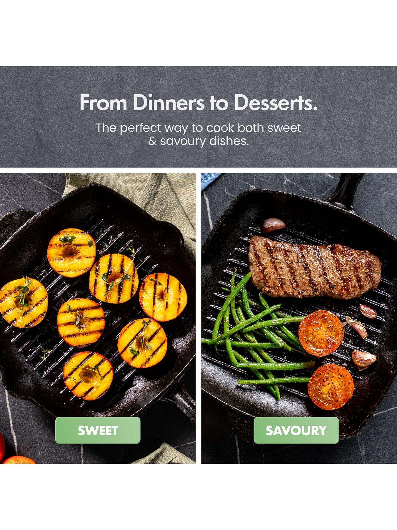 Image 6 of 8 of Vonshef Seasoned Cast Iron Griddle Pan