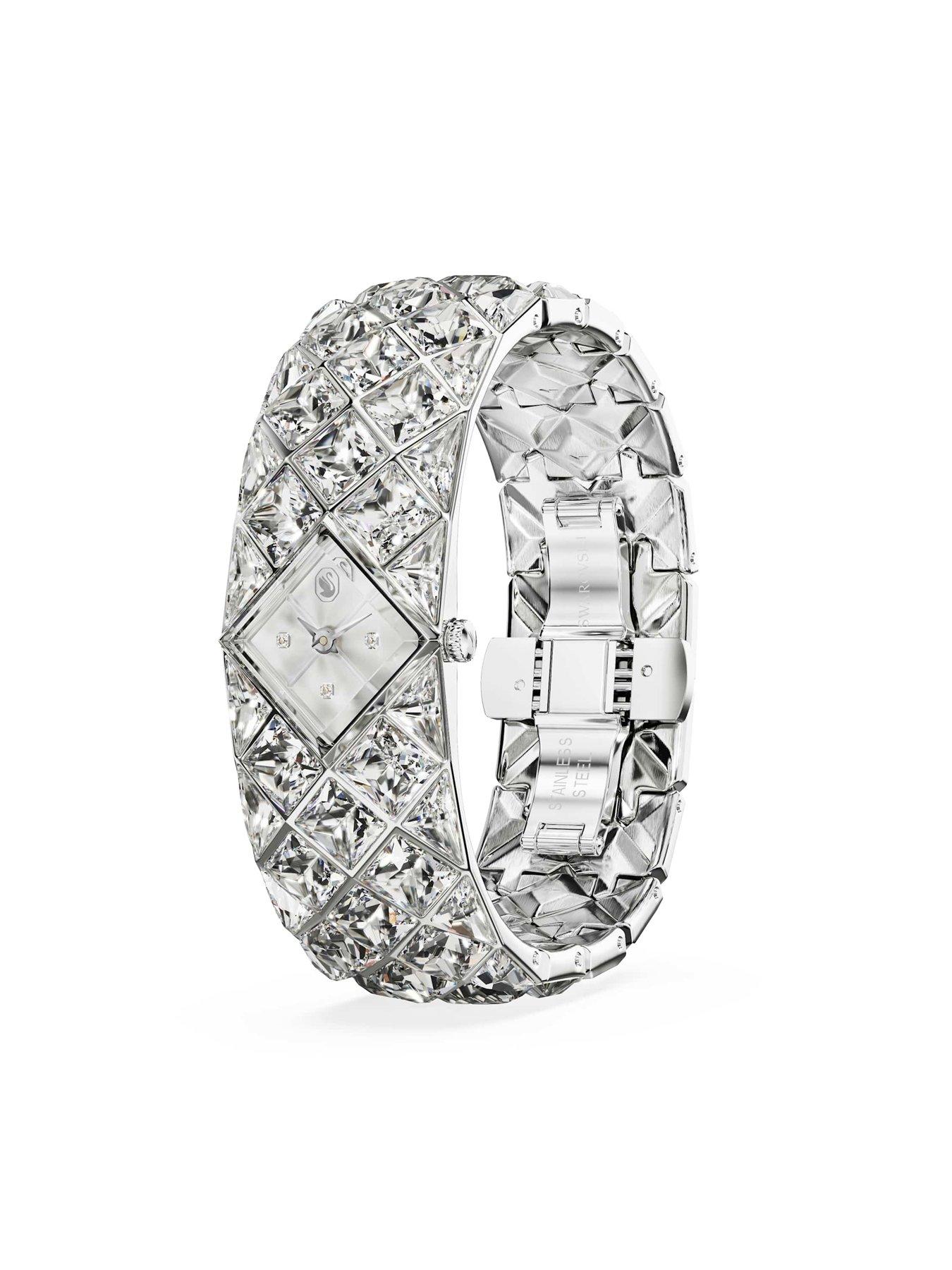 Image 2 of 6 of Swarovski Curiosa Bangle Watch - Silver