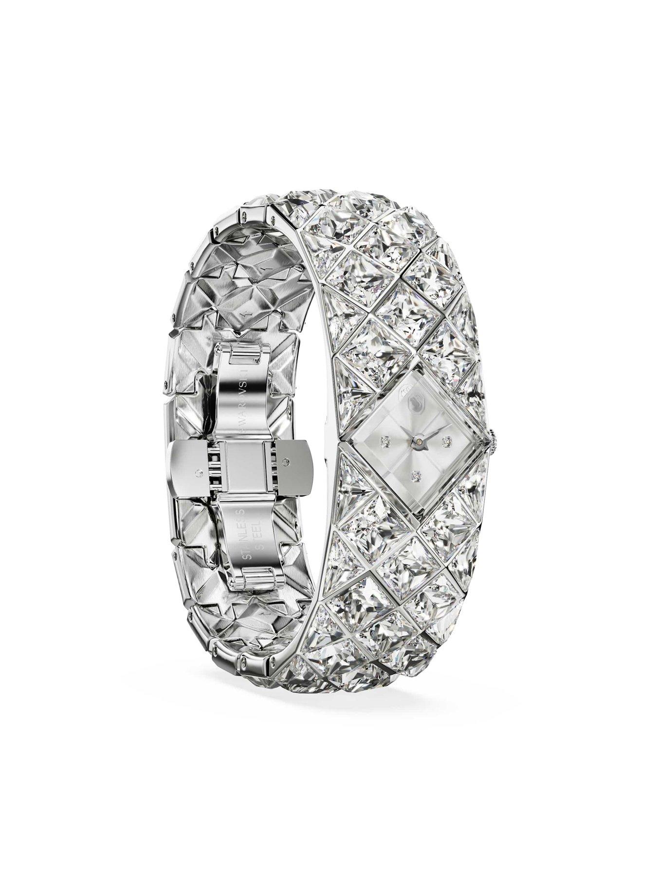 Image 4 of 6 of Swarovski Curiosa Bangle Watch - Silver