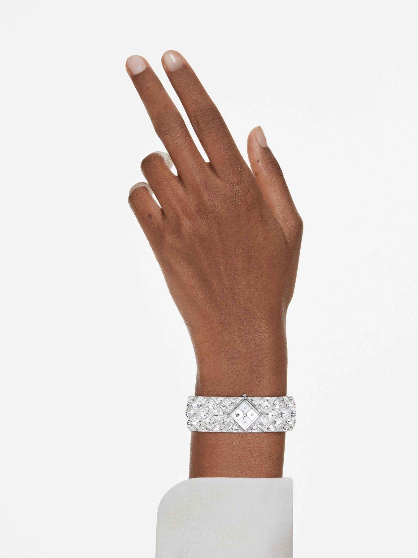 Image 6 of 6 of Swarovski Curiosa Bangle Watch - Silver
