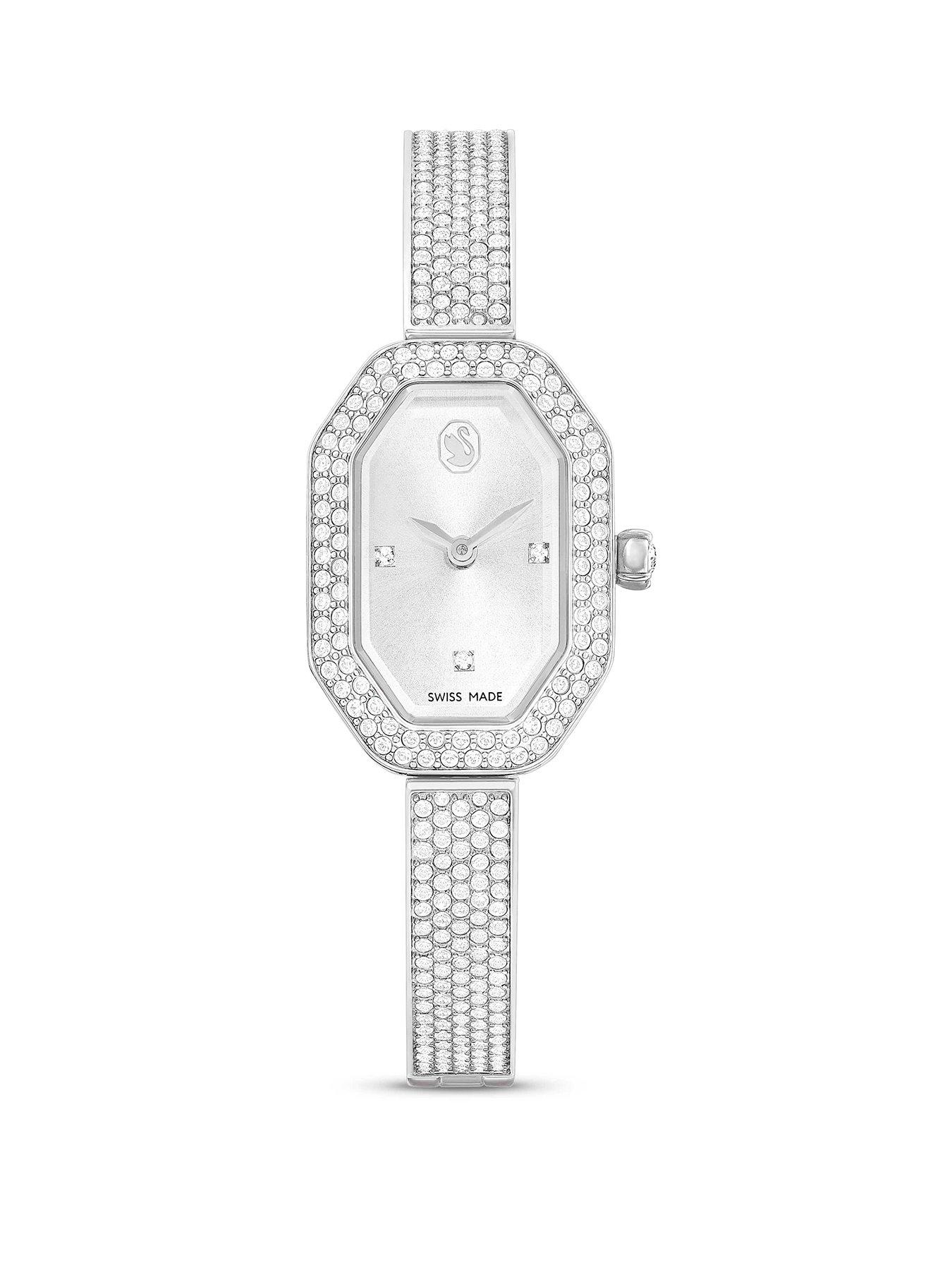 Image 1 of 6 of Swarovski Dextera Bangle Watch - Silver