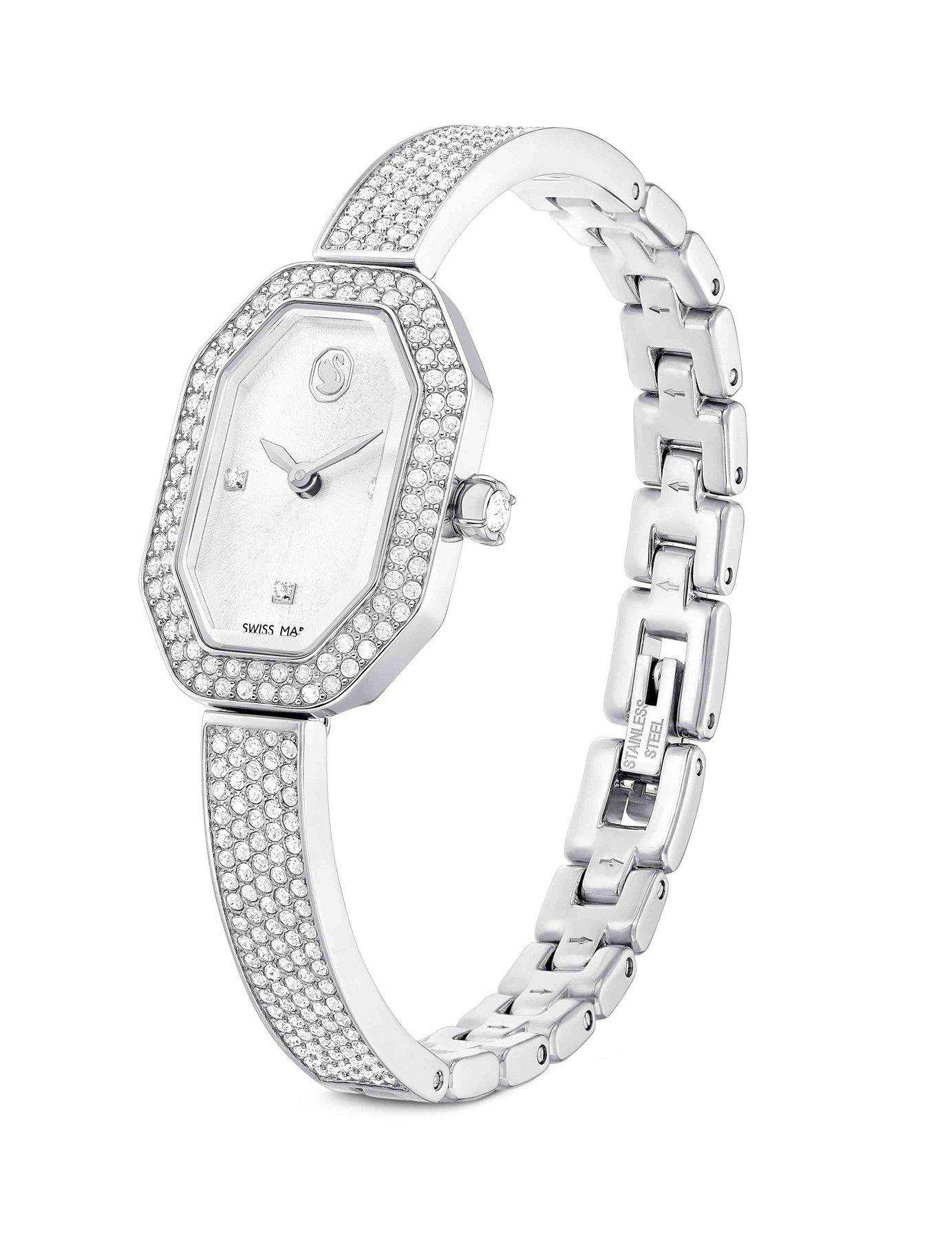Image 2 of 6 of Swarovski Dextera Bangle Watch - Silver