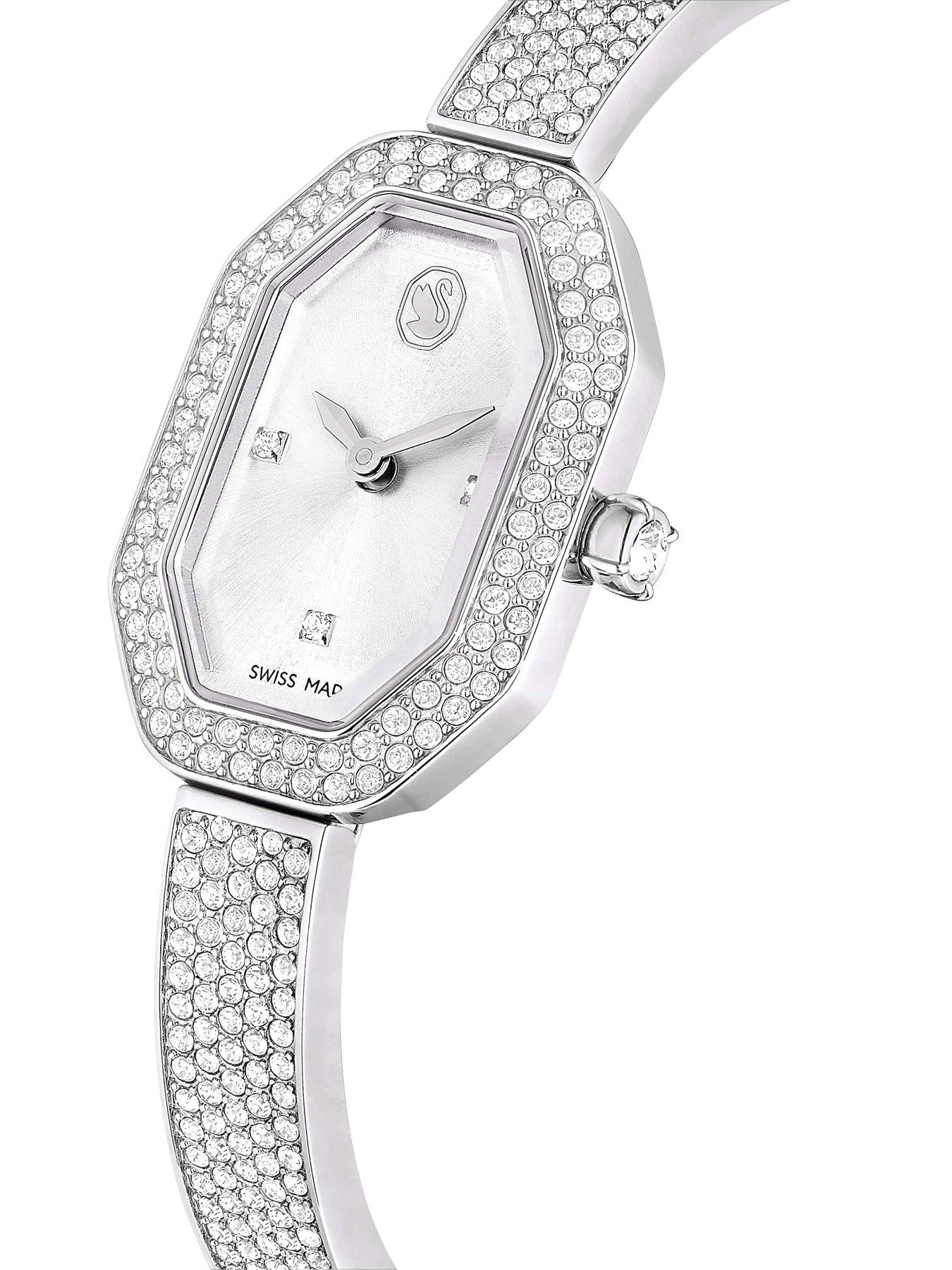 Image 4 of 6 of Swarovski Dextera Bangle Watch - Silver