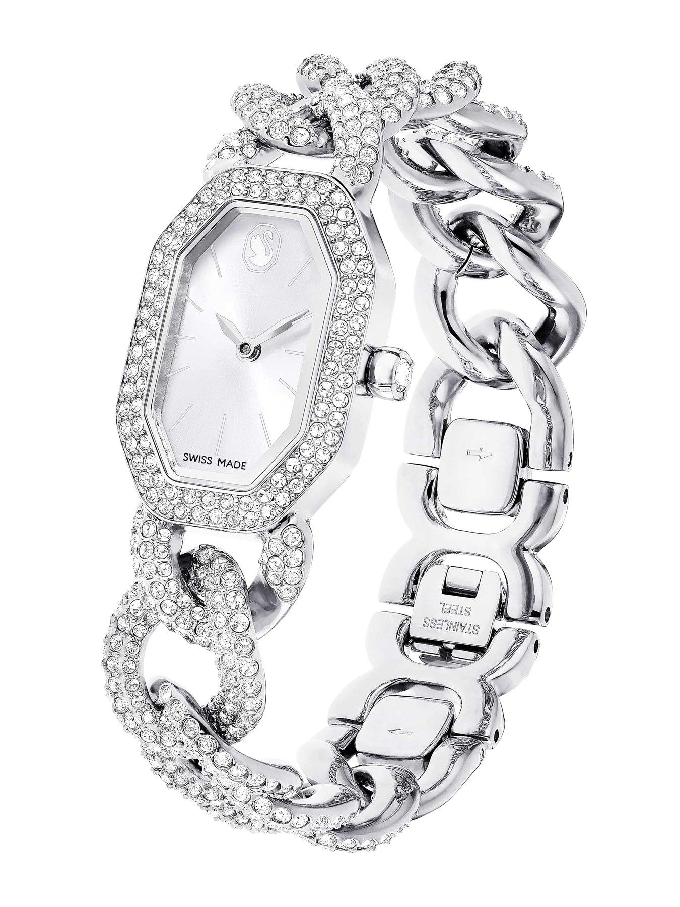 Image 2 of 6 of Swarovski Dextera Chain Watch - Silver