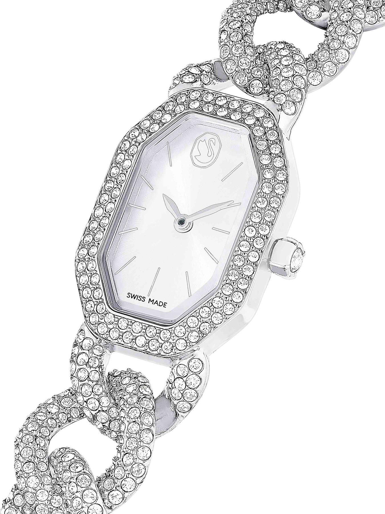 Image 4 of 6 of Swarovski Dextera Chain Watch - Silver