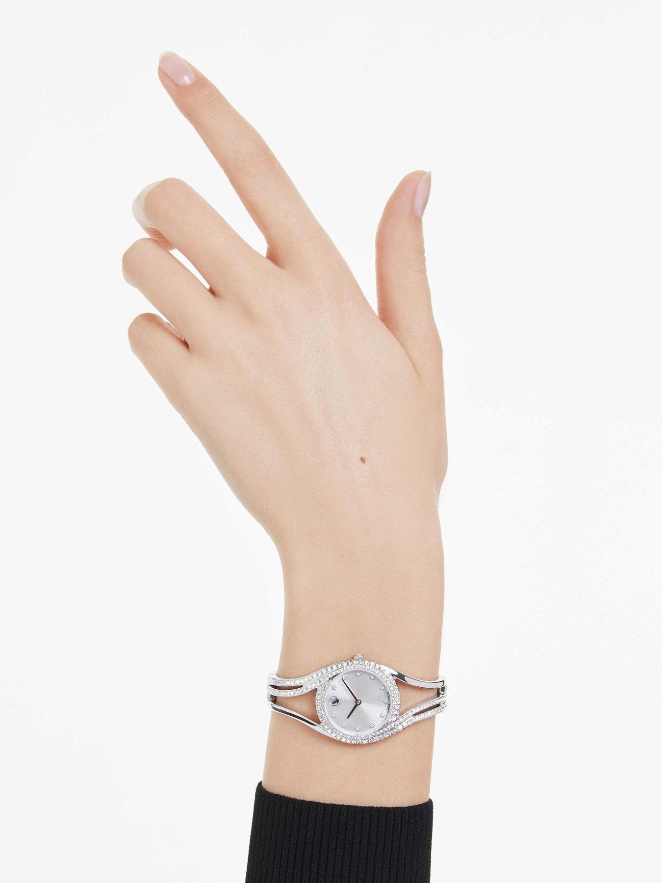 Image 2 of 4 of Swarovski Hyperbola Bangle Watch - Silver