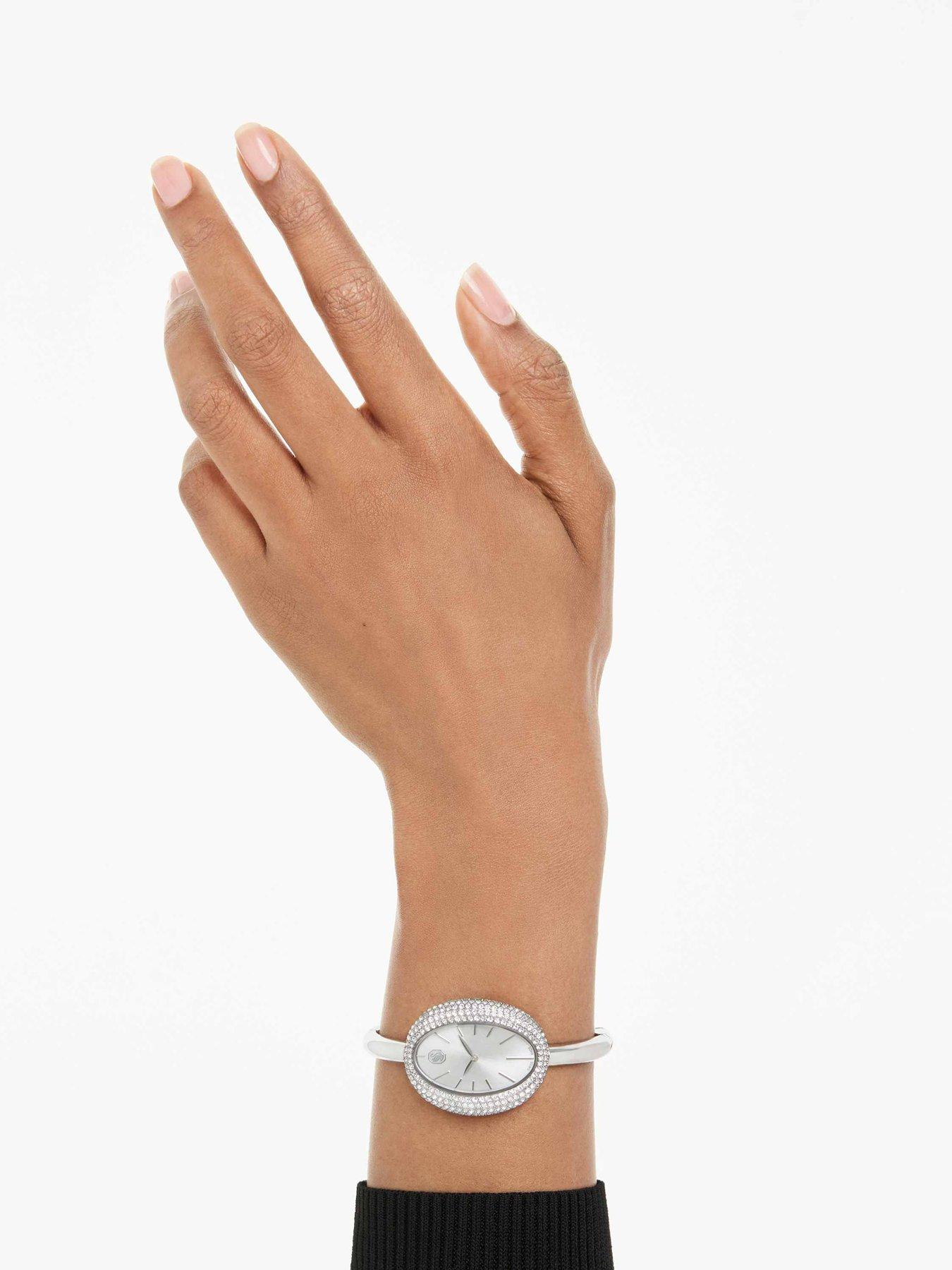 Image 2 of 6 of Swarovski Imber Bangle Watch - Silver