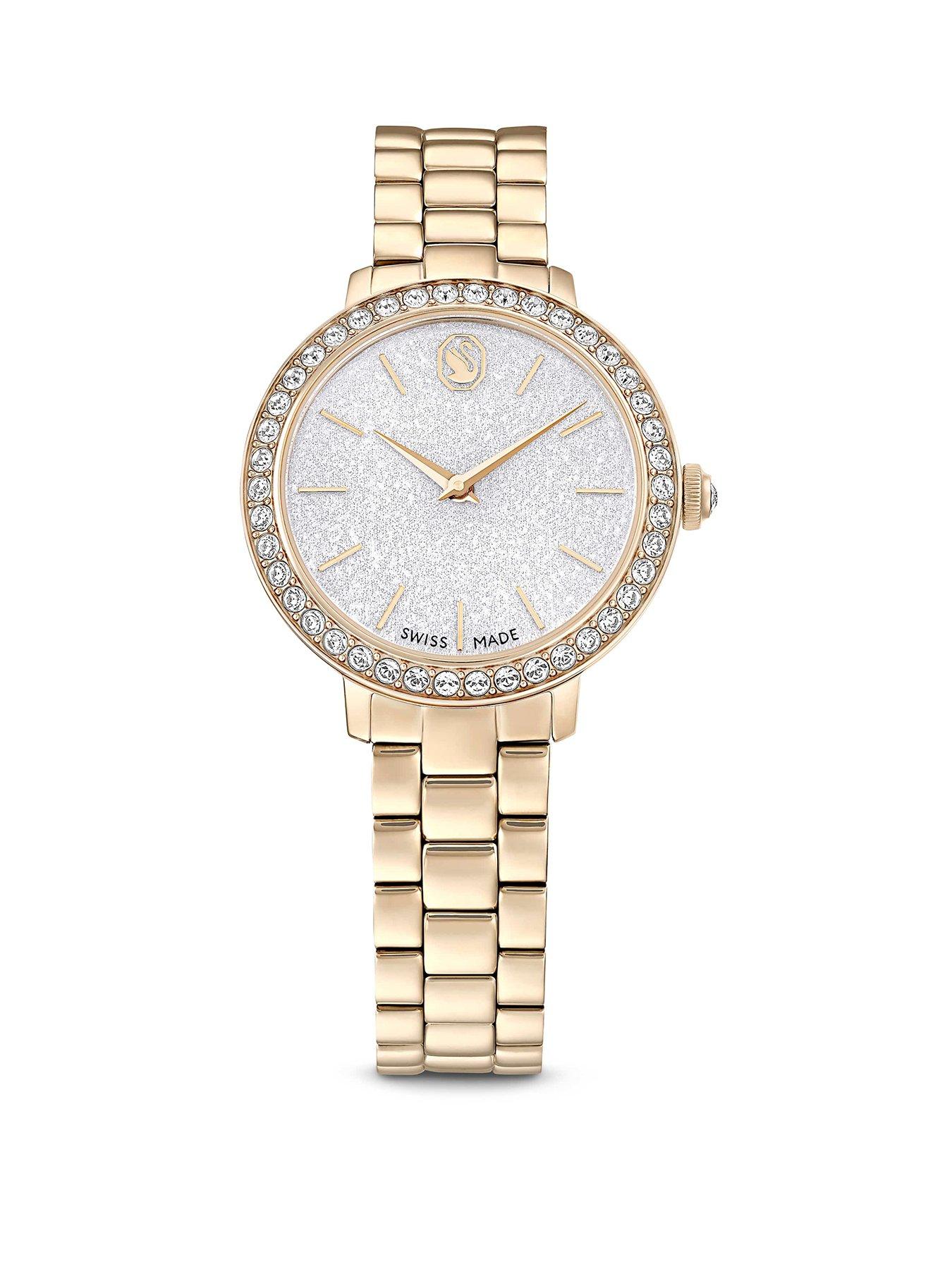Image 1 of 6 of Swarovski Matrix 3-Link Watch - Gold