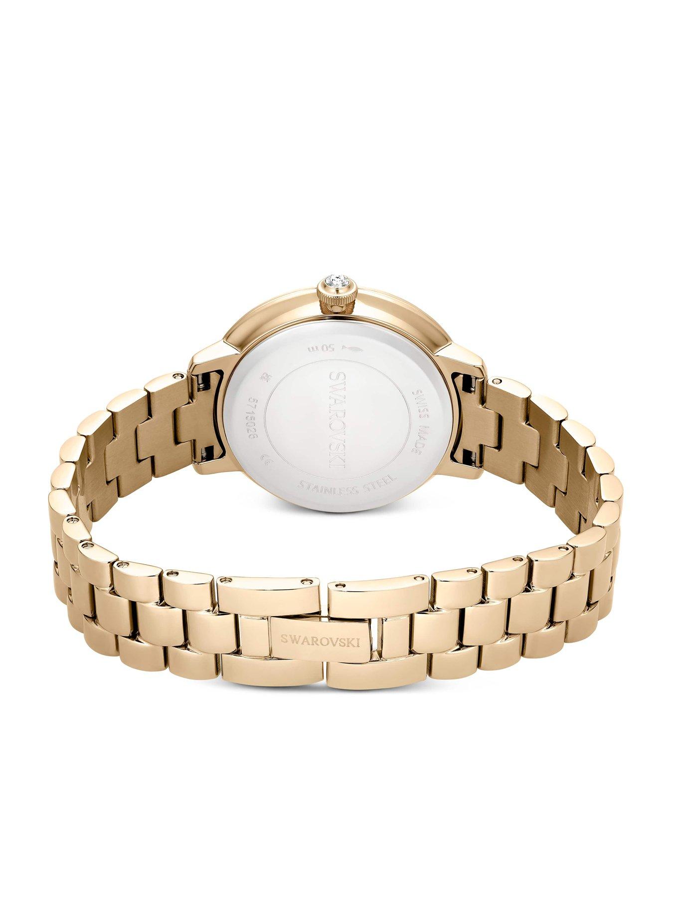 Image 4 of 6 of Swarovski Matrix 3-Link Watch - Gold
