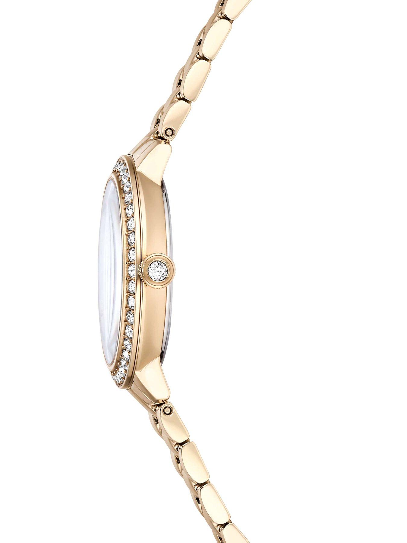 Image 6 of 6 of Swarovski Matrix 3-Link Watch - Gold