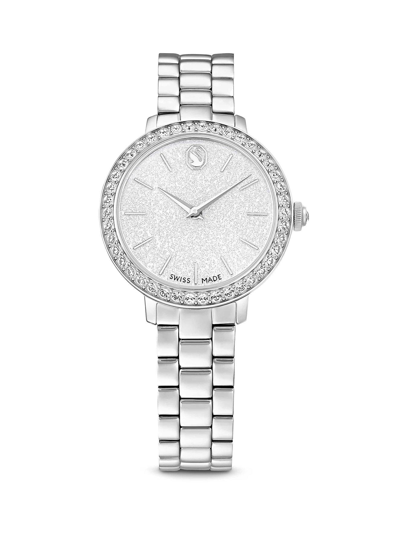 Image 1 of 6 of Swarovski Matrix 3-Link Watch - Silver