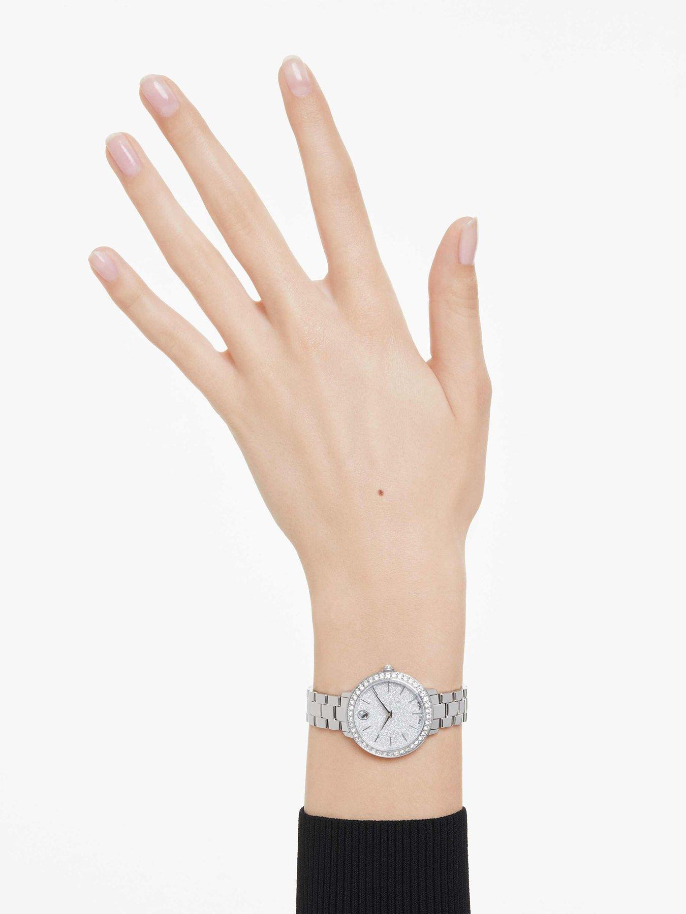 Image 2 of 6 of Swarovski Matrix 3-Link Watch - Silver