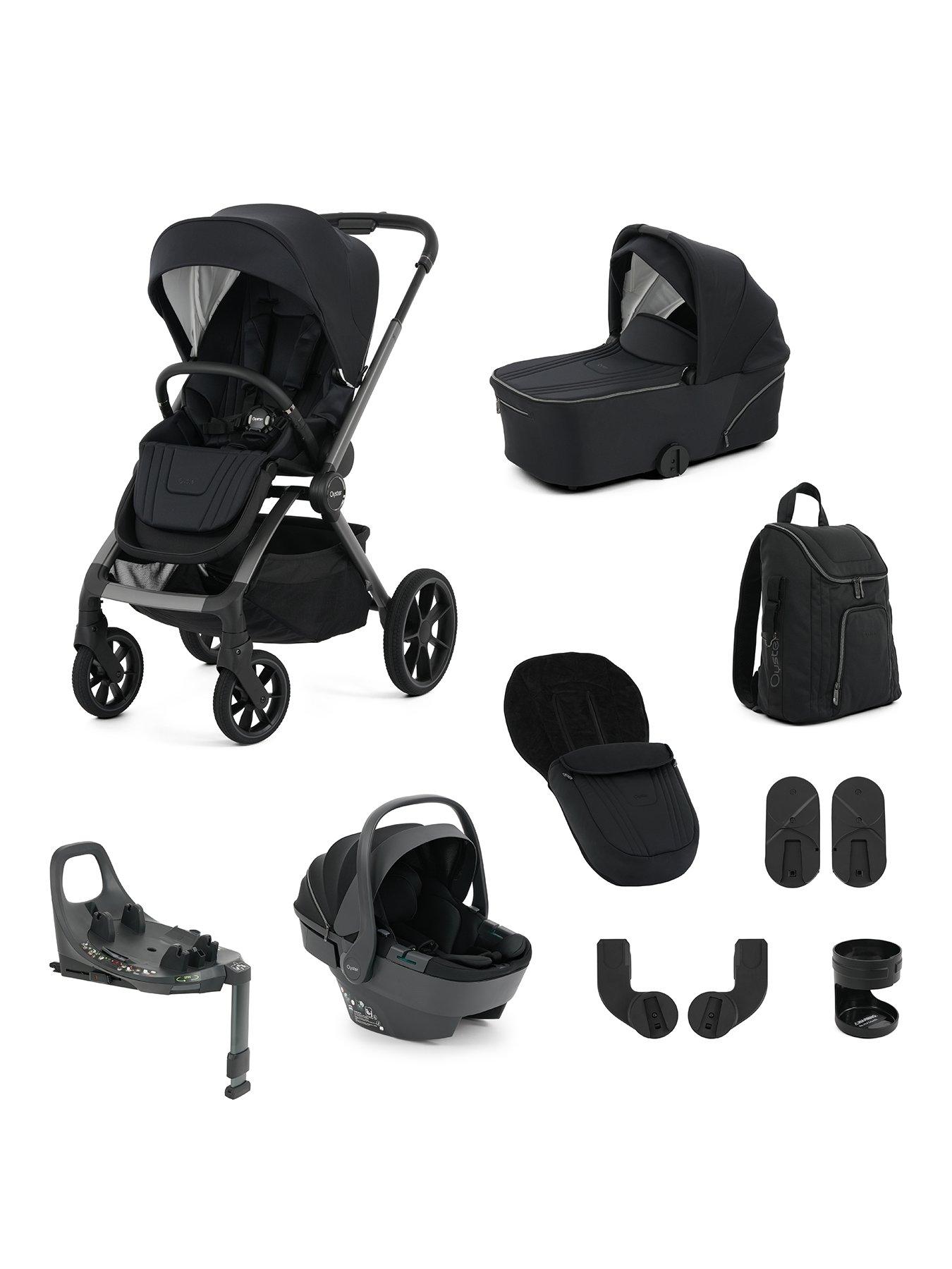 Oyster Vee Pushchair 360 Spin Bundle - Liquorice