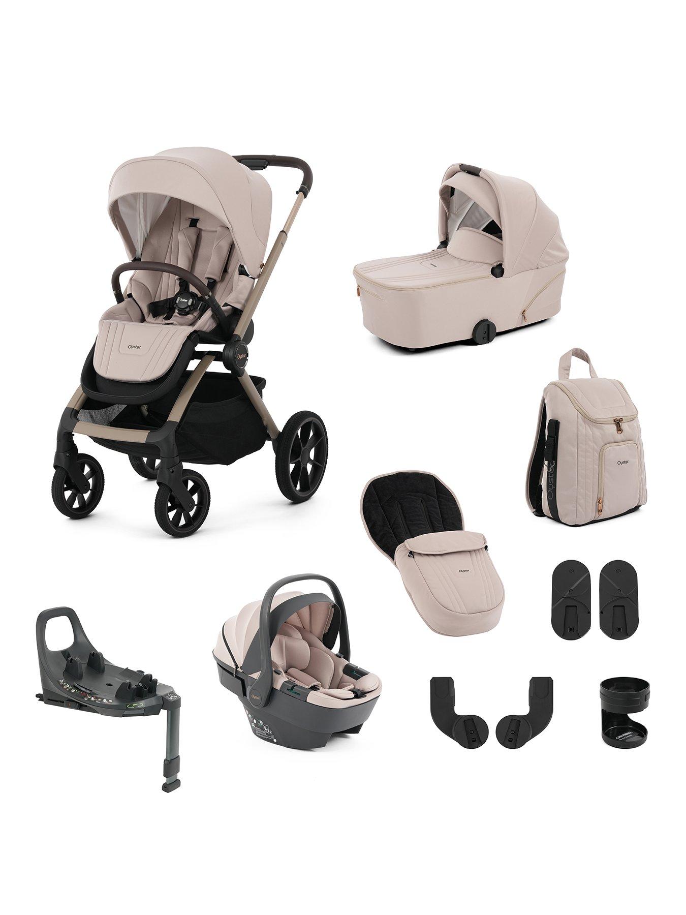 Oyster Vee Pushchair 360 Spin Bundle - Vanilla
