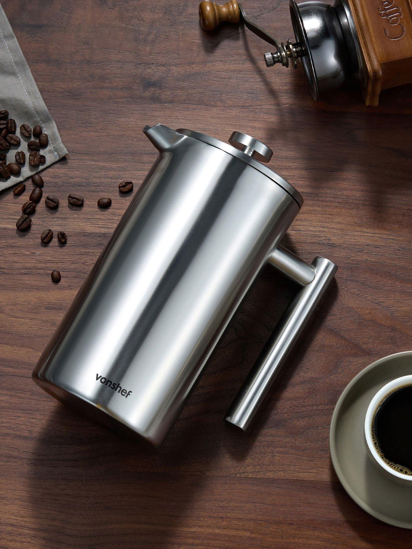Image 1 of 7 of Vonshef 12 Cup Cafetiere With Spoon