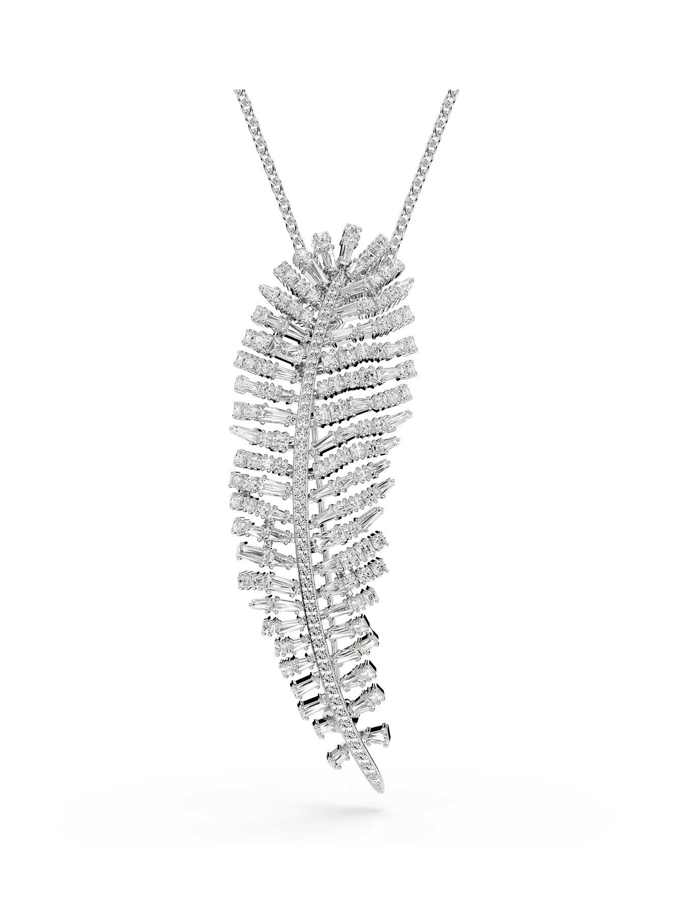 Swarovski Vienna Pendant And Brooch - Silver