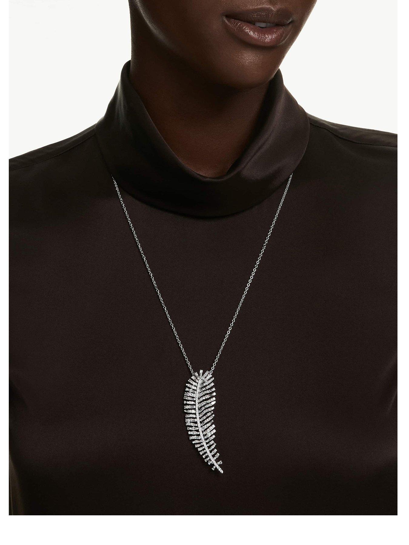 Swarovski Vienna Pendant And Brooch - Silver