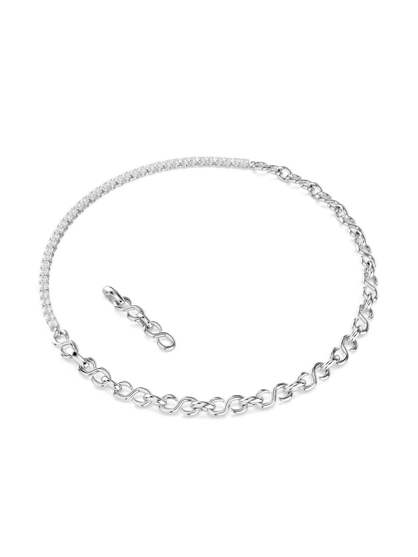 Image 5 of 5 of Swarovski Matrix Necklace - Silver