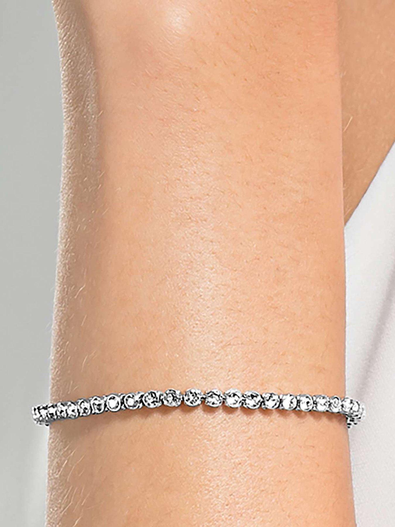 Image 1 of 5 of Swarovski Imber Emily Tennis Bracelet - Silver