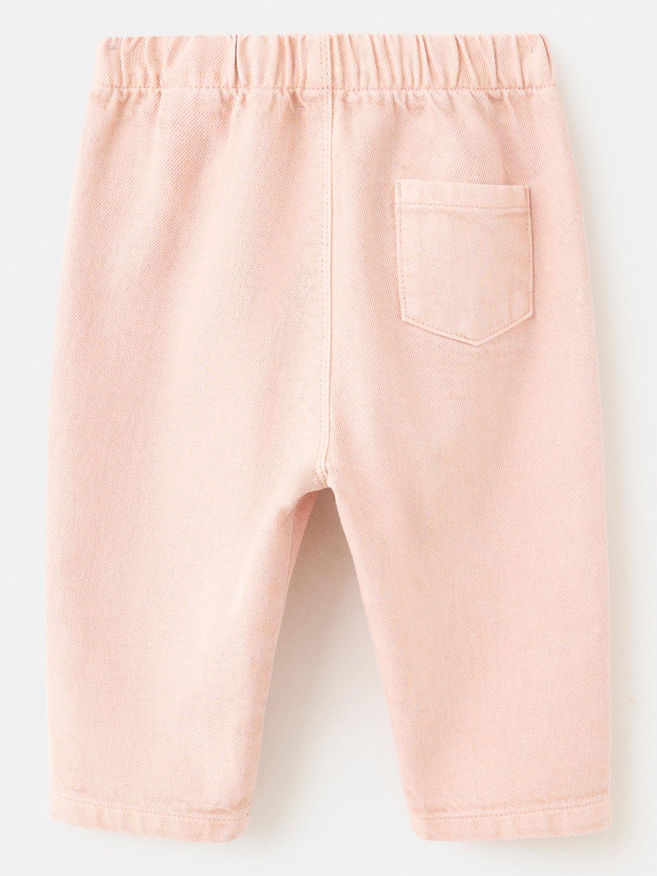 Image 2 of 4 of Mango Baby Girls Pull On Jeans - Pink