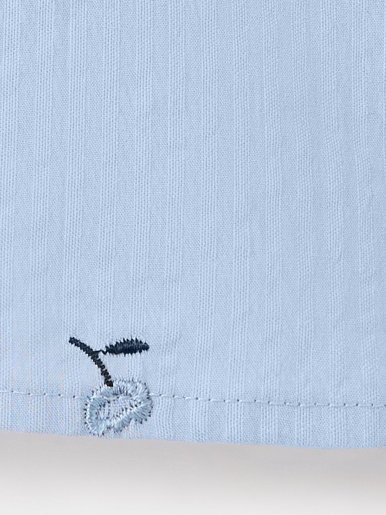 Image 3 of 4 of Mango Younger Girls Scalloped Collar Blouse - Blue