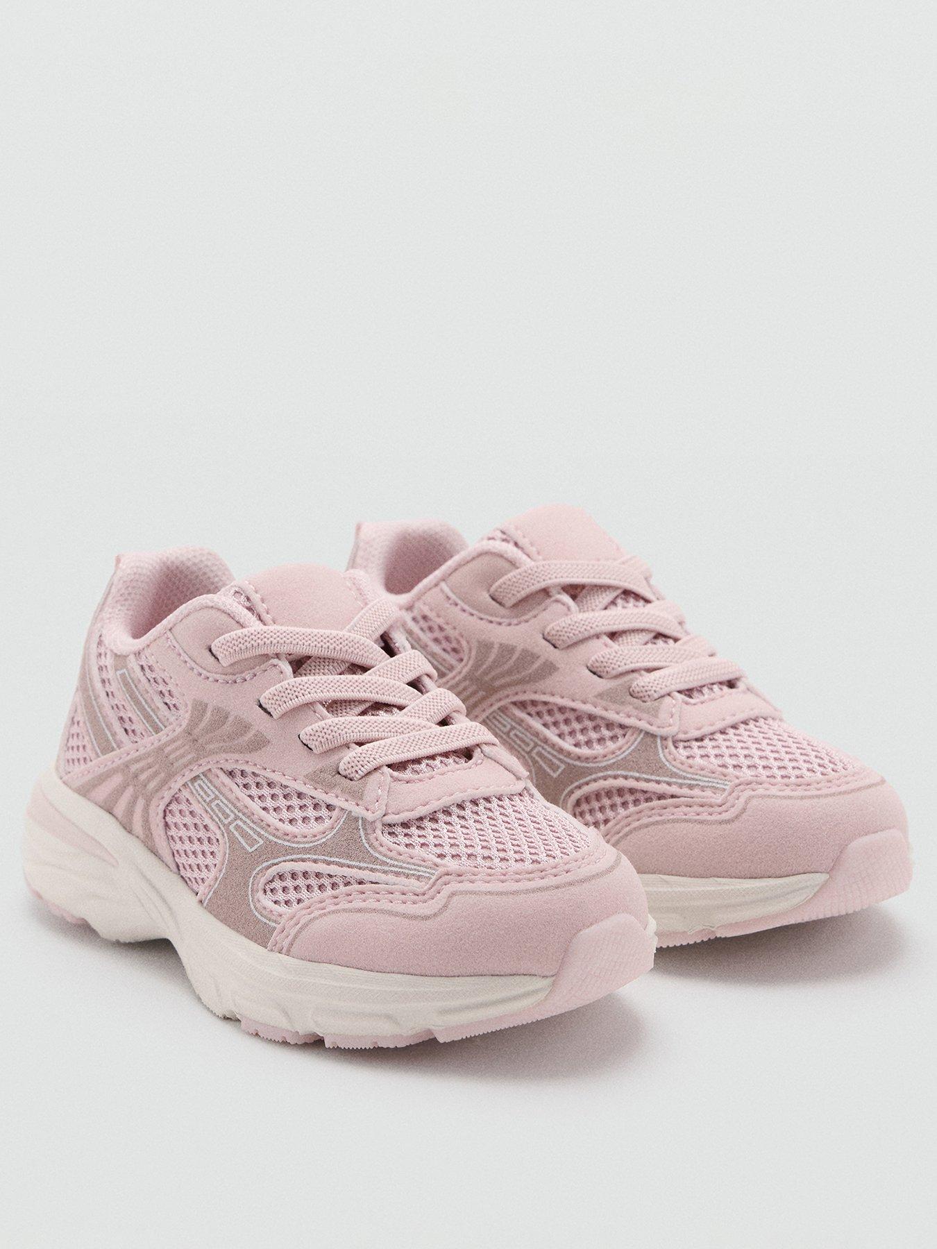 Image 2 of 6 of Mango Younger Girls Trainers - Light Pink