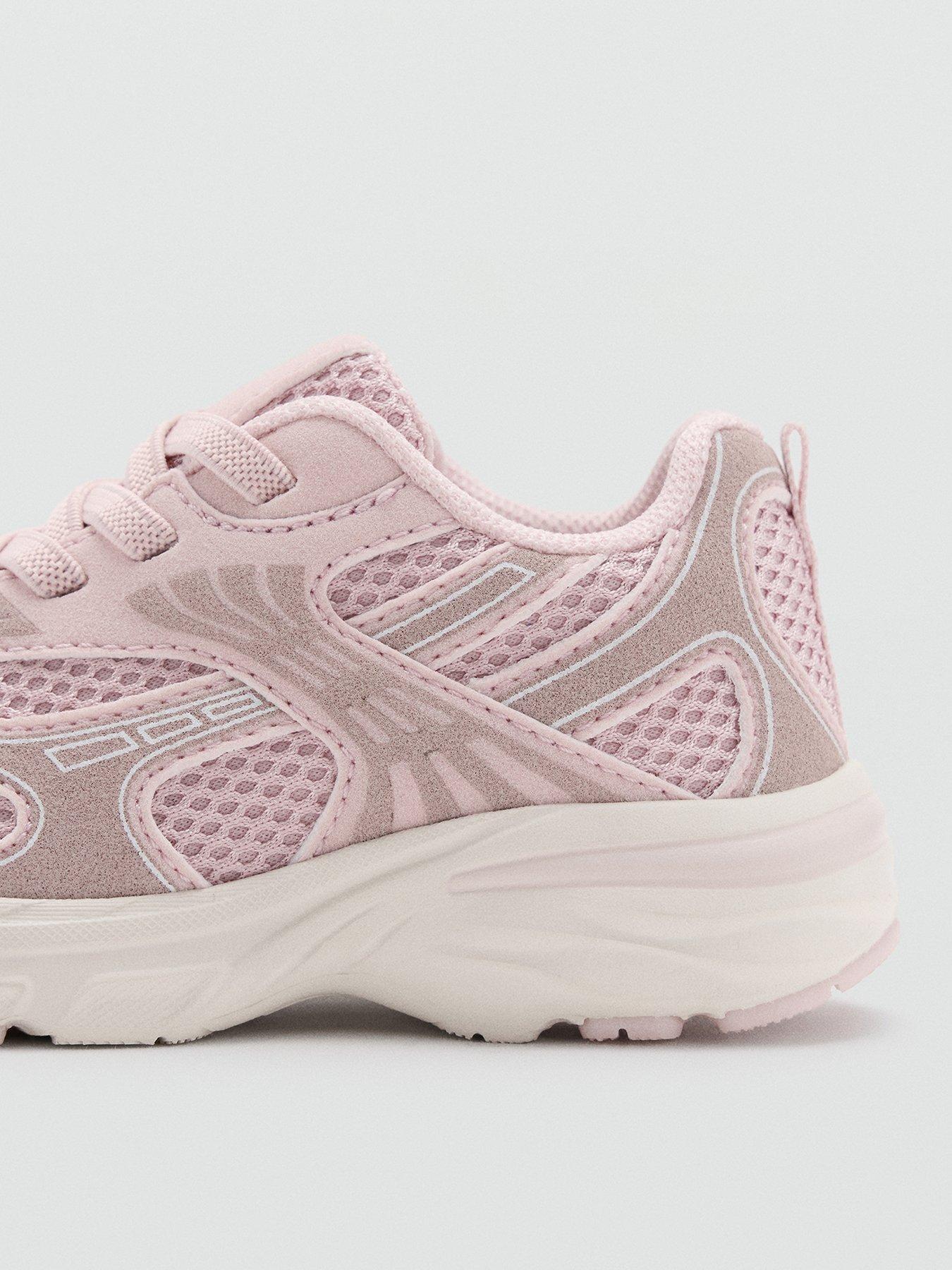Image 3 of 6 of Mango Younger Girls Trainers - Light Pink