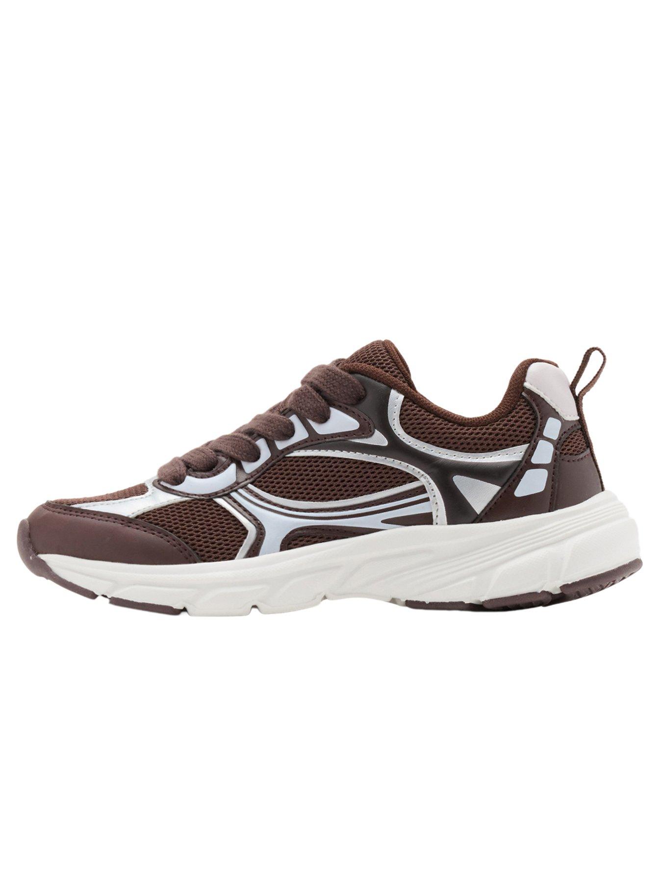 Image 5 of 6 of Mango Girls Two Tone Sport Trainers - Brown