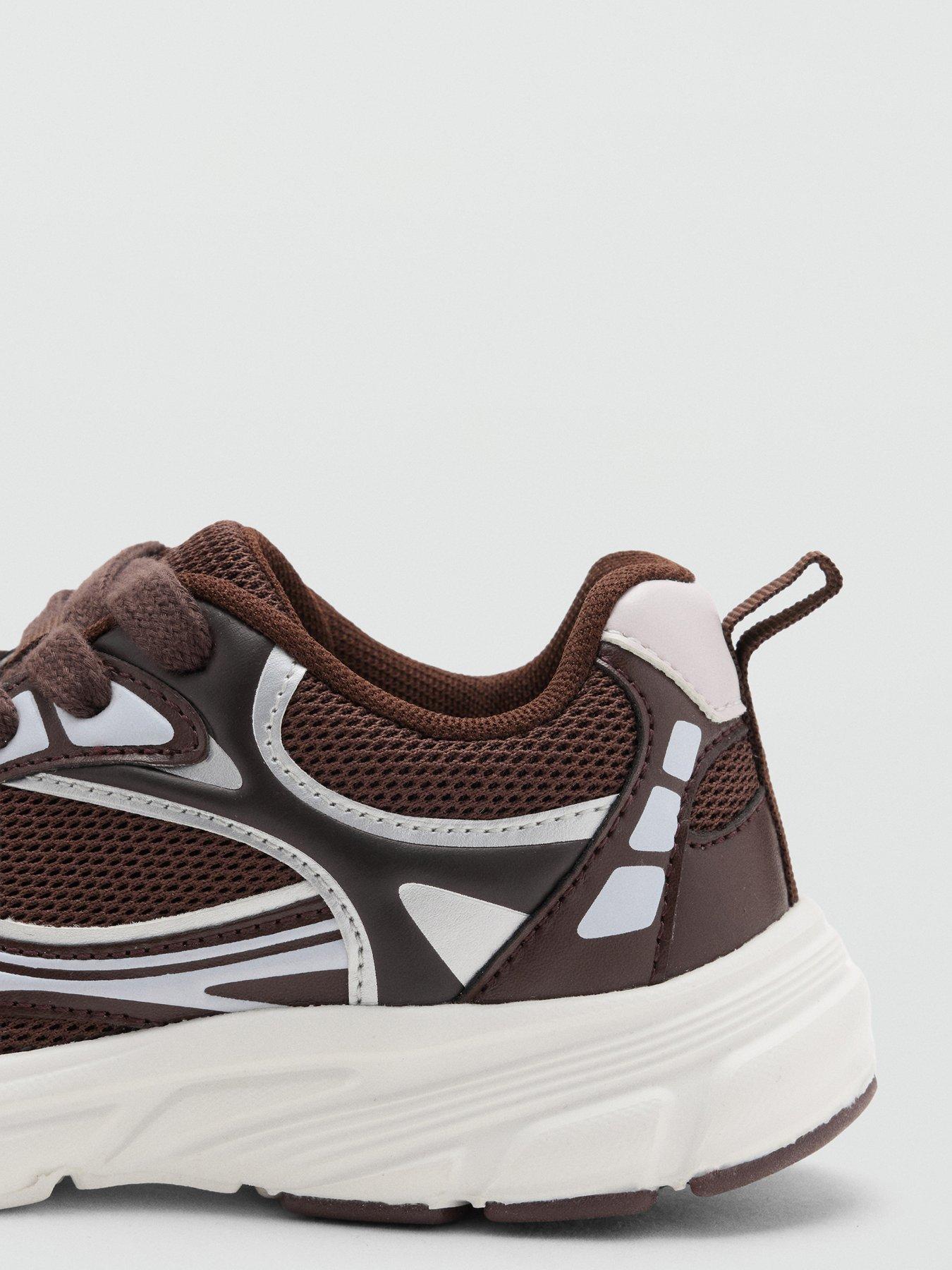 Image 6 of 6 of Mango Girls Two Tone Sport Trainers - Brown