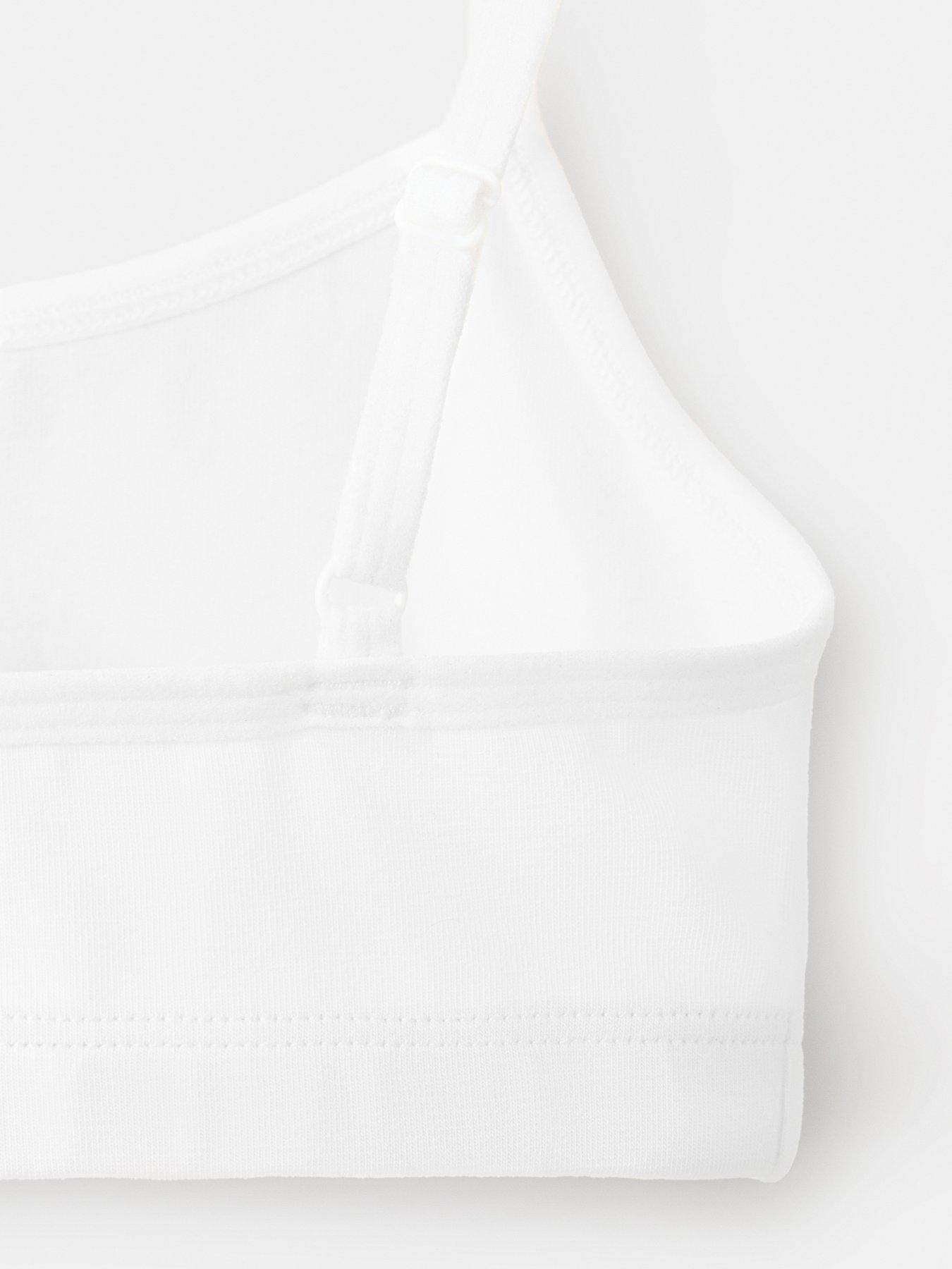 Image 4 of 4 of Mango 2 Pack Bandeau Bralette with Thin Straps - Off White