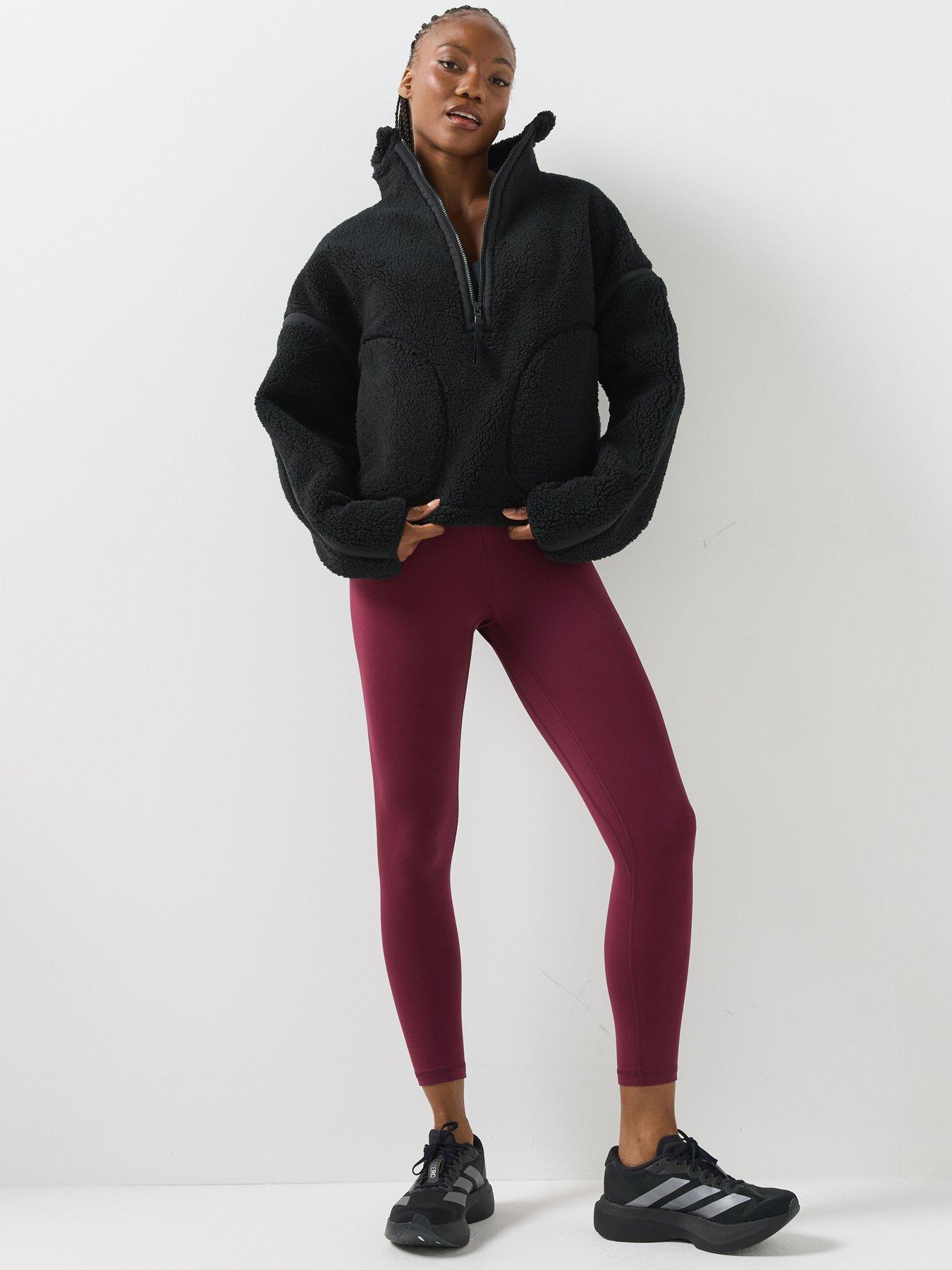 Image 3 of 5 of Gym + Coffee Womens Training Industry Half Zip - Black