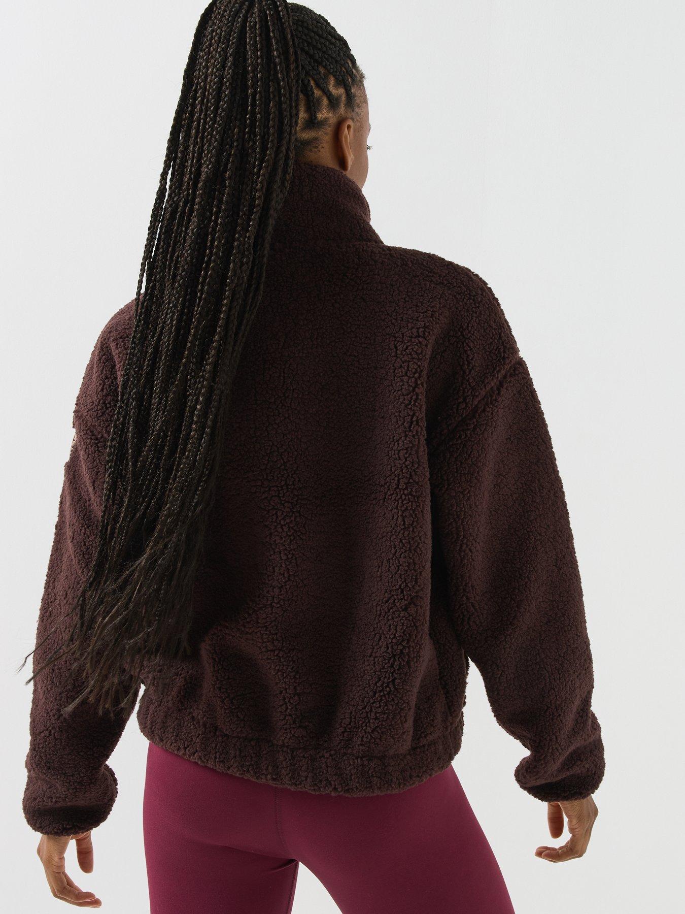 Image 2 of 6 of Gym + Coffee Womens Training Industry Half Zip - Brown