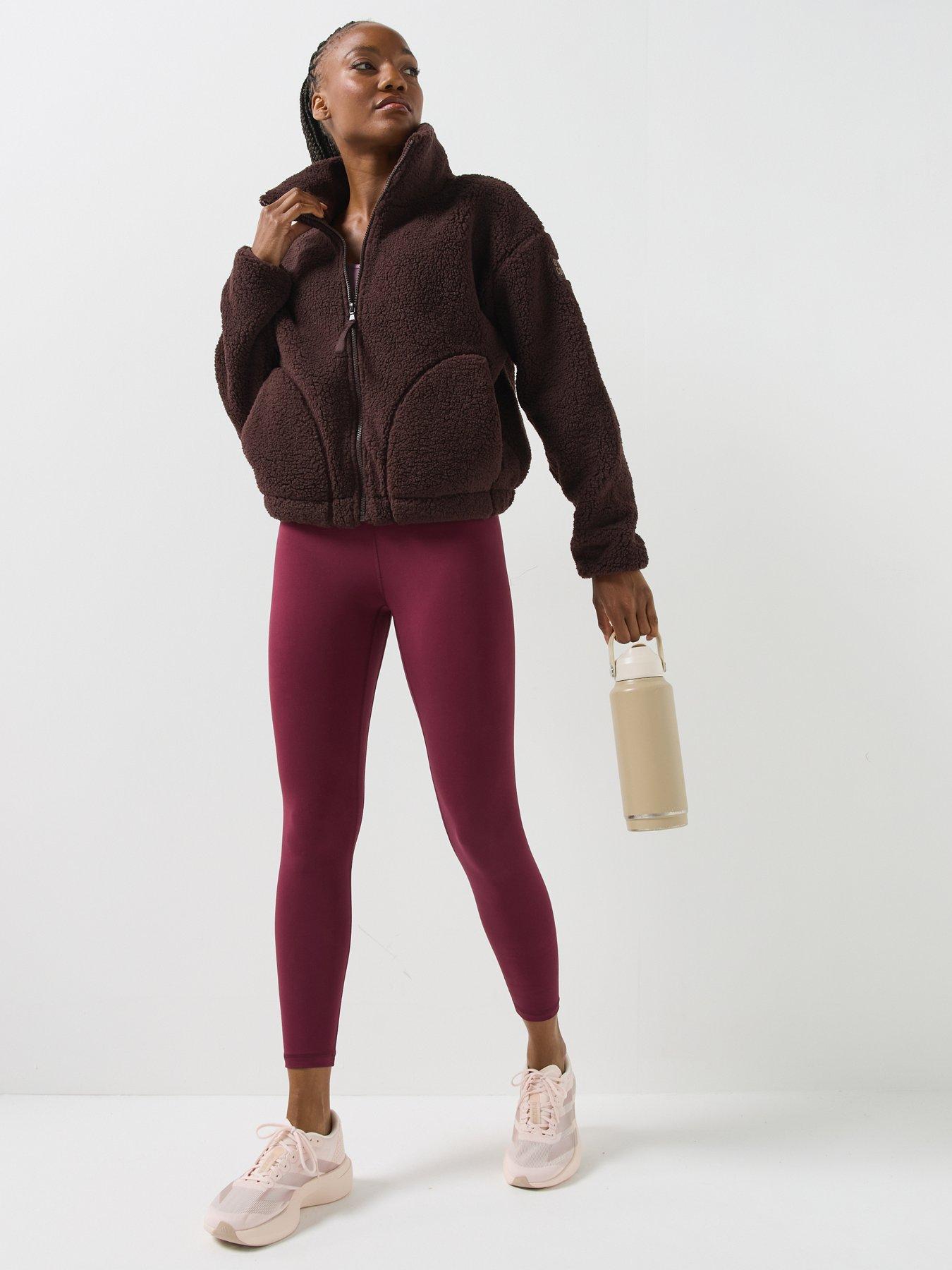Image 3 of 6 of Gym + Coffee Womens Training Industry Half Zip - Brown