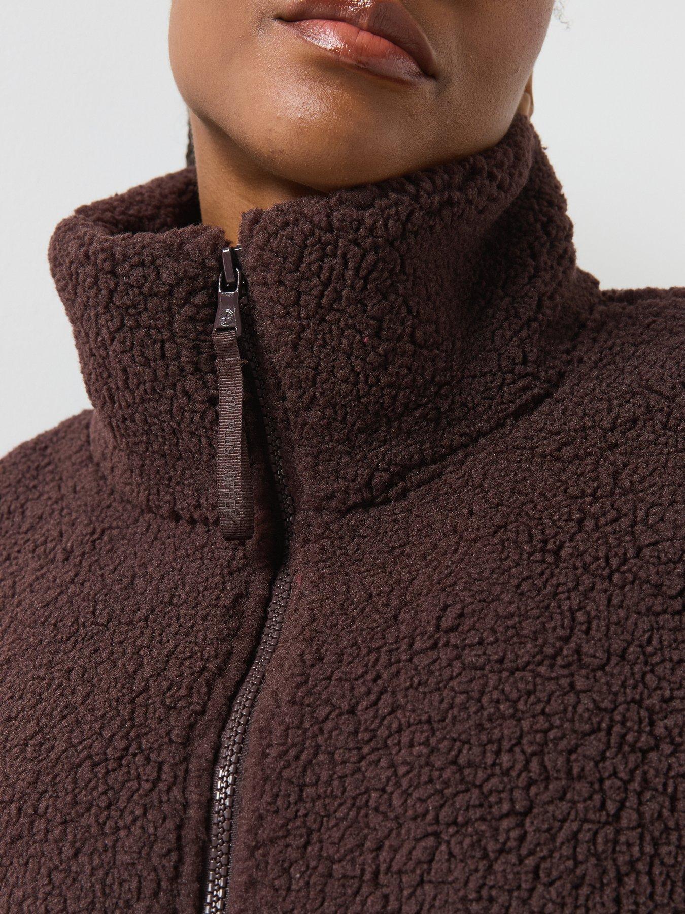 Image 4 of 6 of Gym + Coffee Womens Training Industry Half Zip - Brown