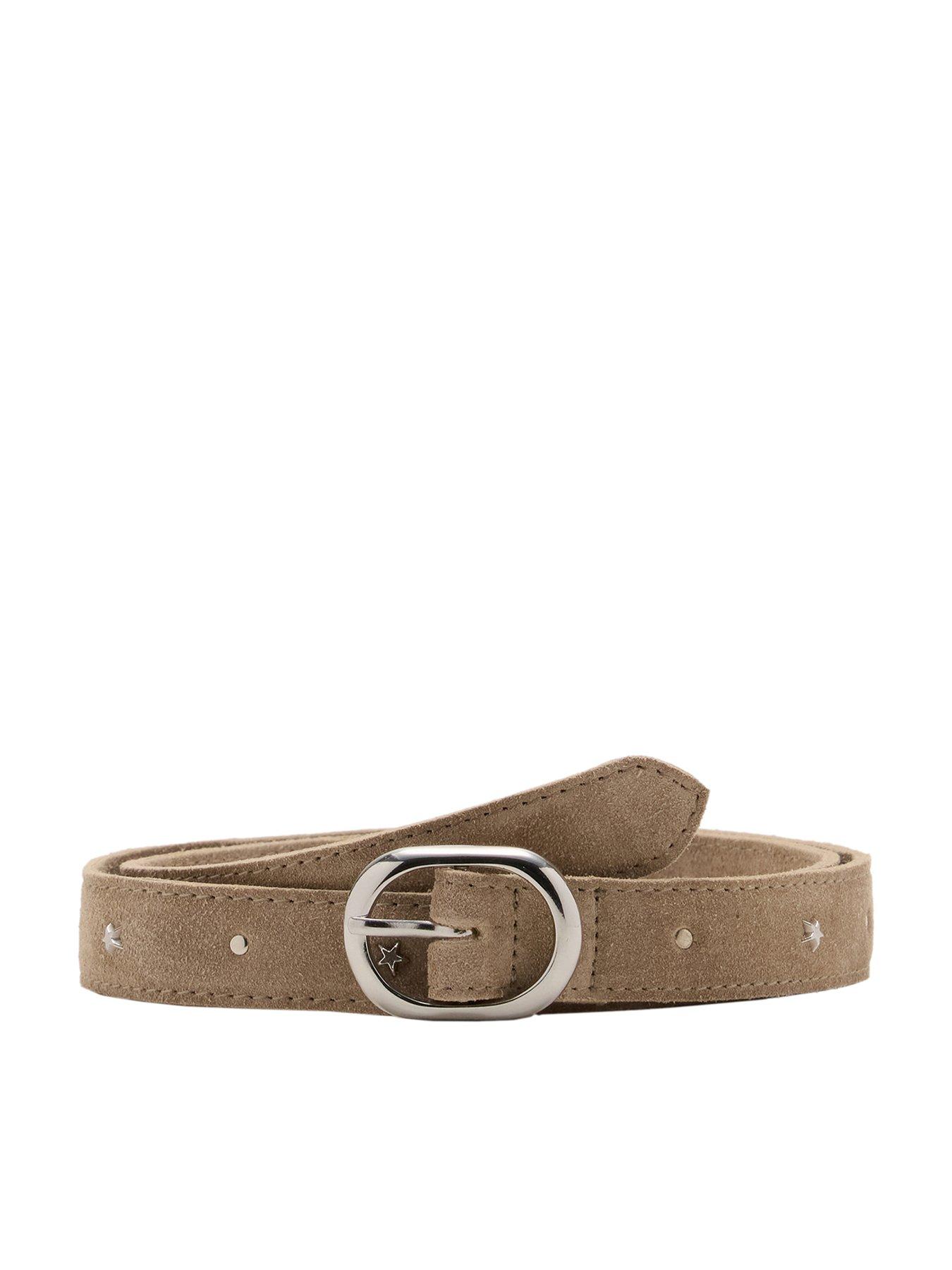 Mango Girls Star Leather Belt - Beige