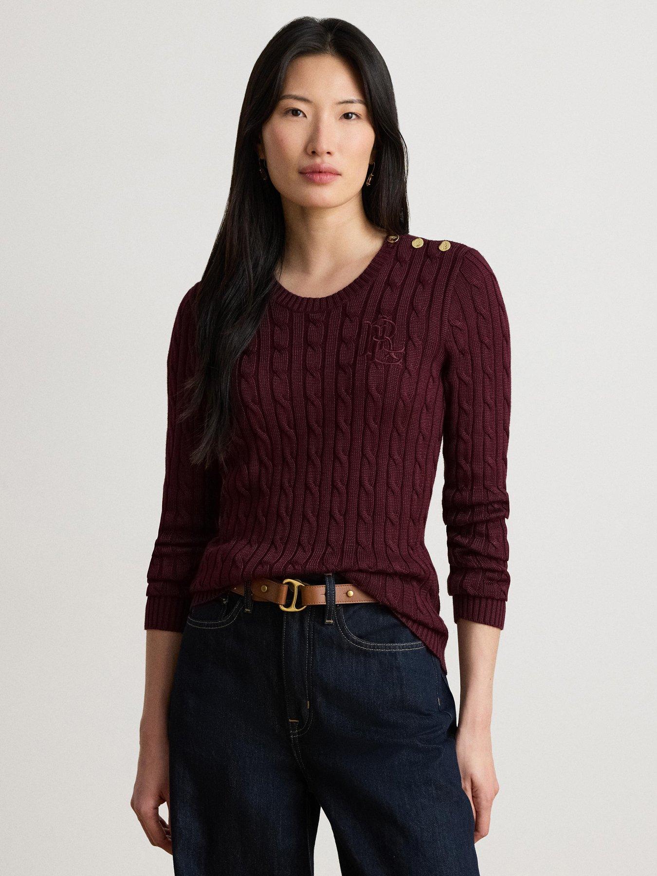 Lauren by Ralph Lauren Montiva Sweater - Burgundy