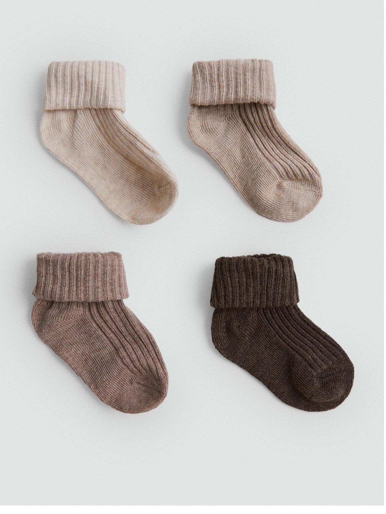 Image 1 of 4 of Mango Unisex Baby 4 Pack Socks - Multi