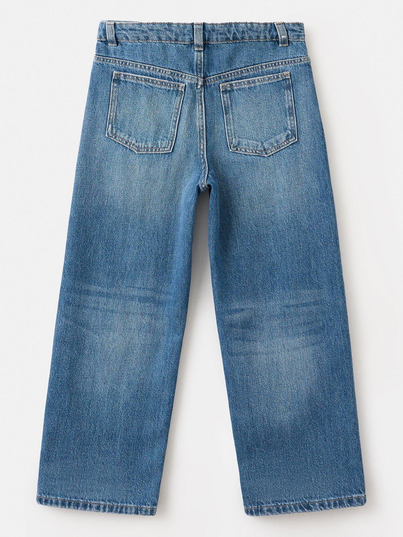 Image 2 of 4 of Mango Wide Leg Jeans - Blue