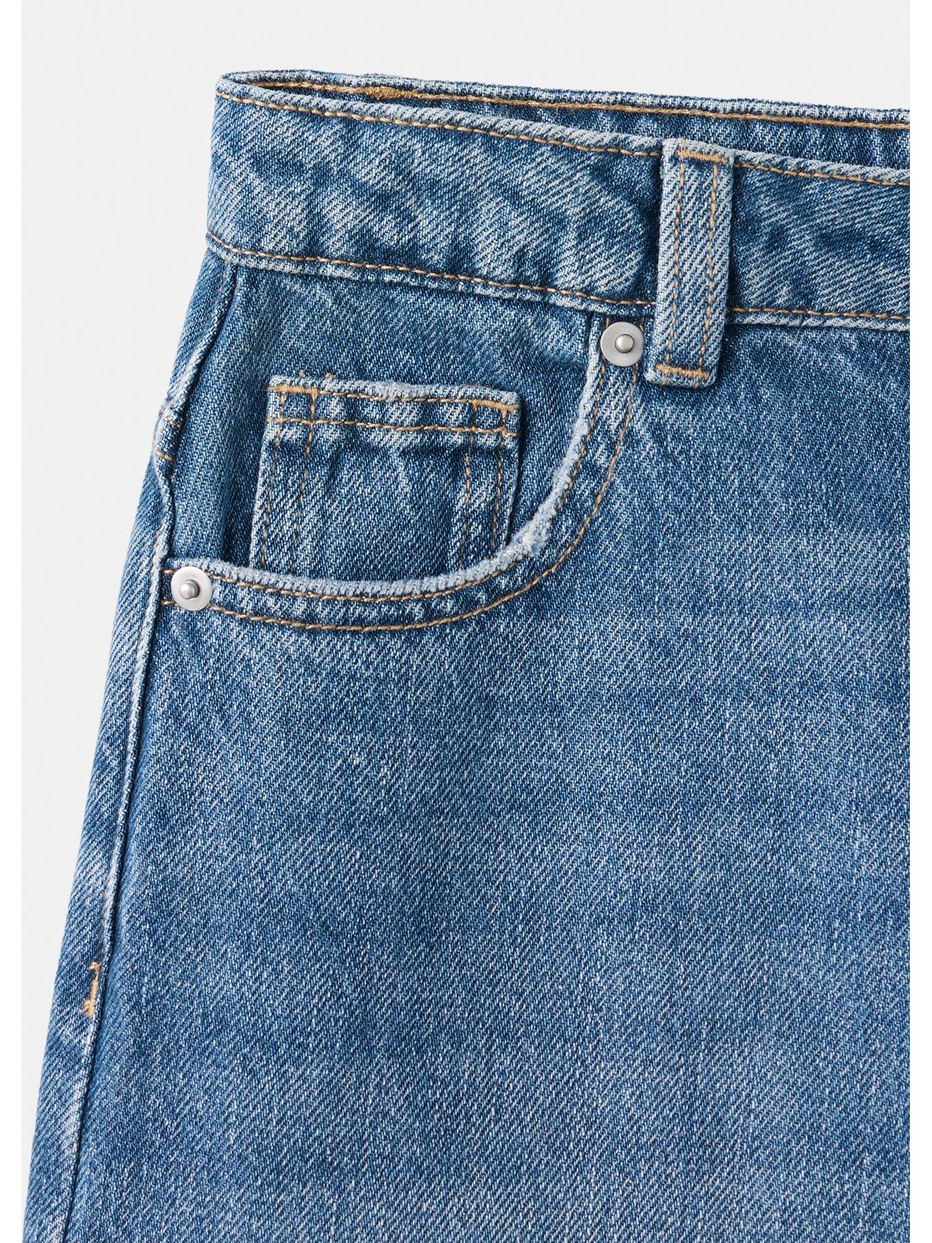 Image 4 of 4 of Mango Wide Leg Jeans - Blue